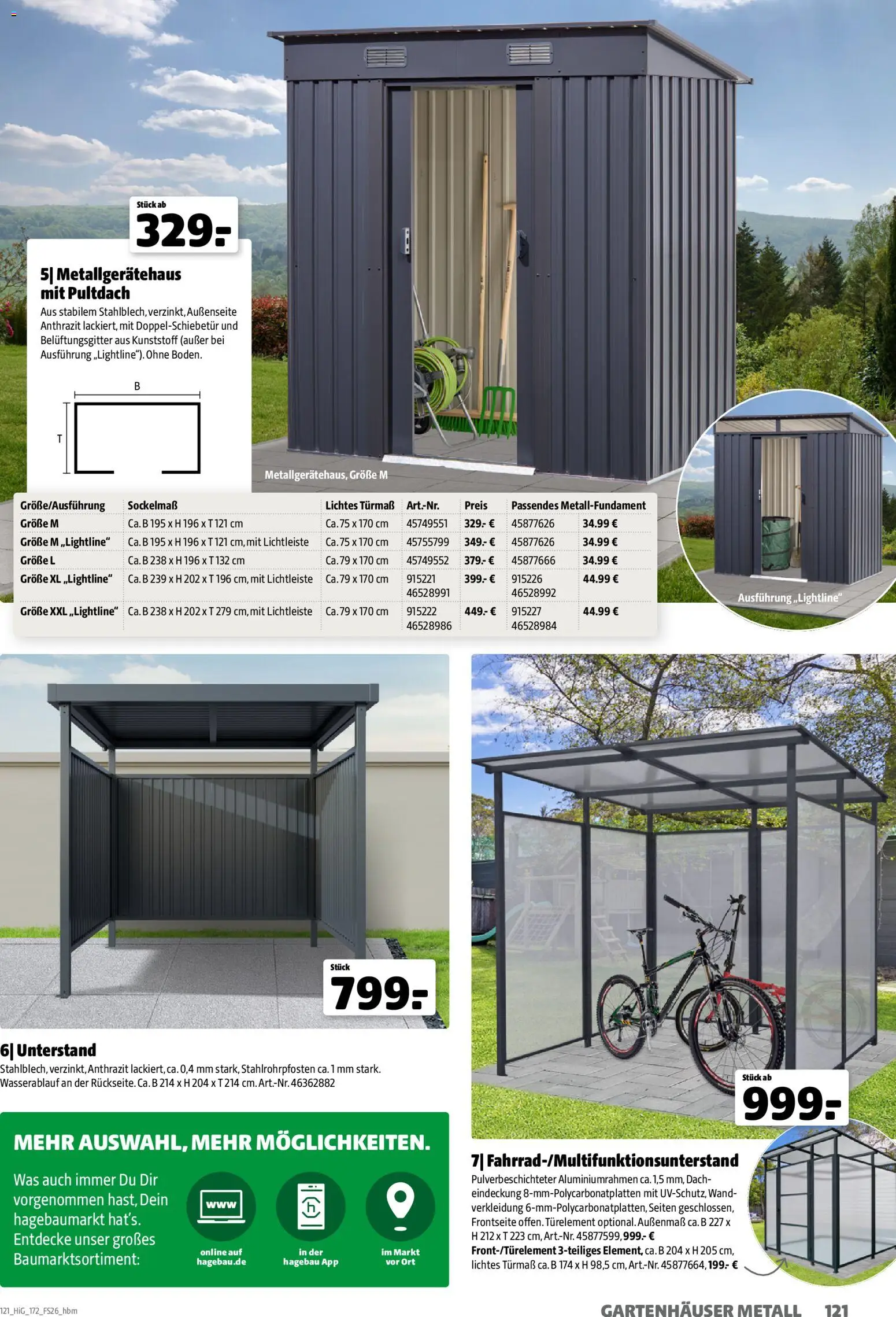 Hagebau Gartengestaltungsortiment – gültig ab 02.03.2026 | Seite: 121