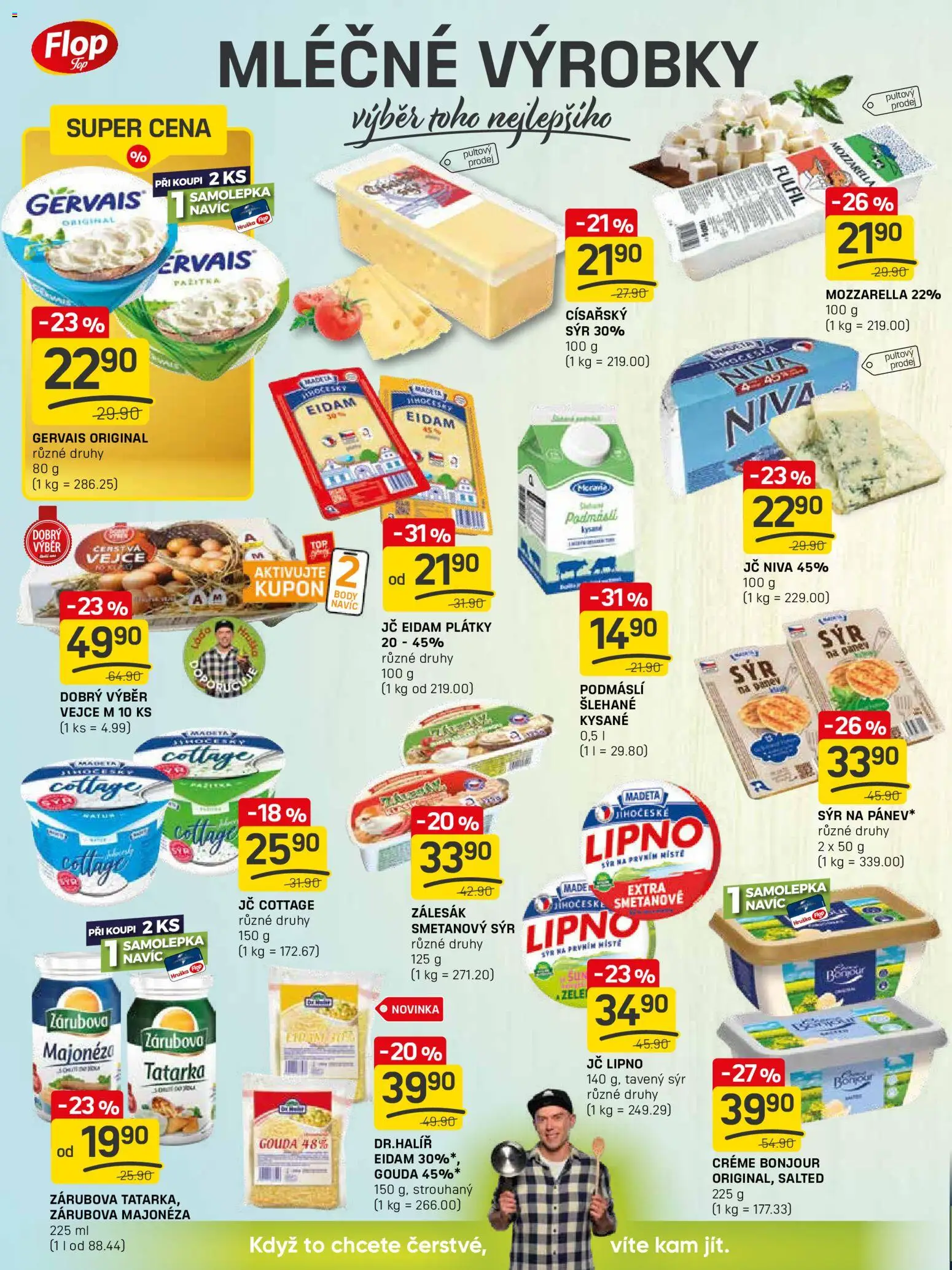 Flop leták - FlopTop od 05.11.2025 | Strana: 4 | Produkty: Sýr, Vejce, Podmáslí, Majonéza