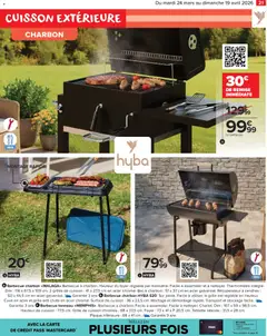 Carrefour Market - Prévisualisation de Carrefour Market Mobilier de jardin valide à partir de 24.03.2026 | Page: 23 | Produits: Tablette, Barbecue charbon, Thermomètre, Grille de cuisson