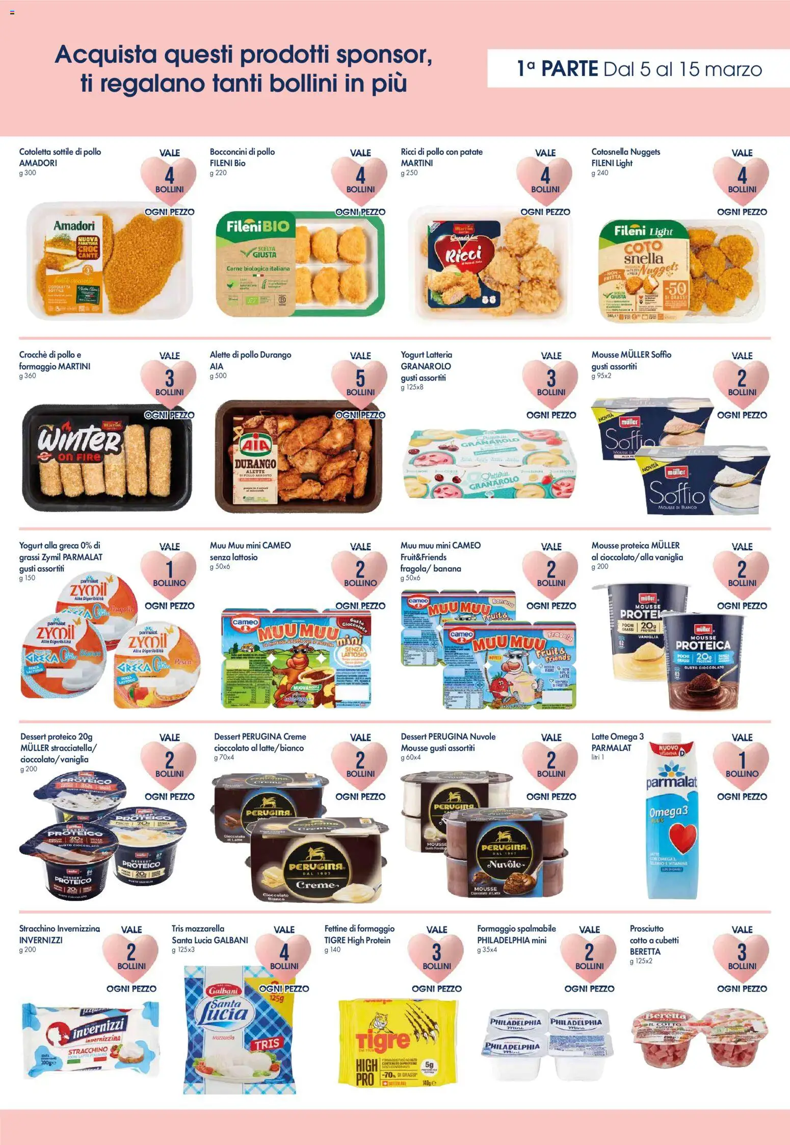 Volantino Galassia del 05.03.2026 | Pagina: 3 | Prodotti: Arrosto, Yogurt, Cioccolato, Mozzarella