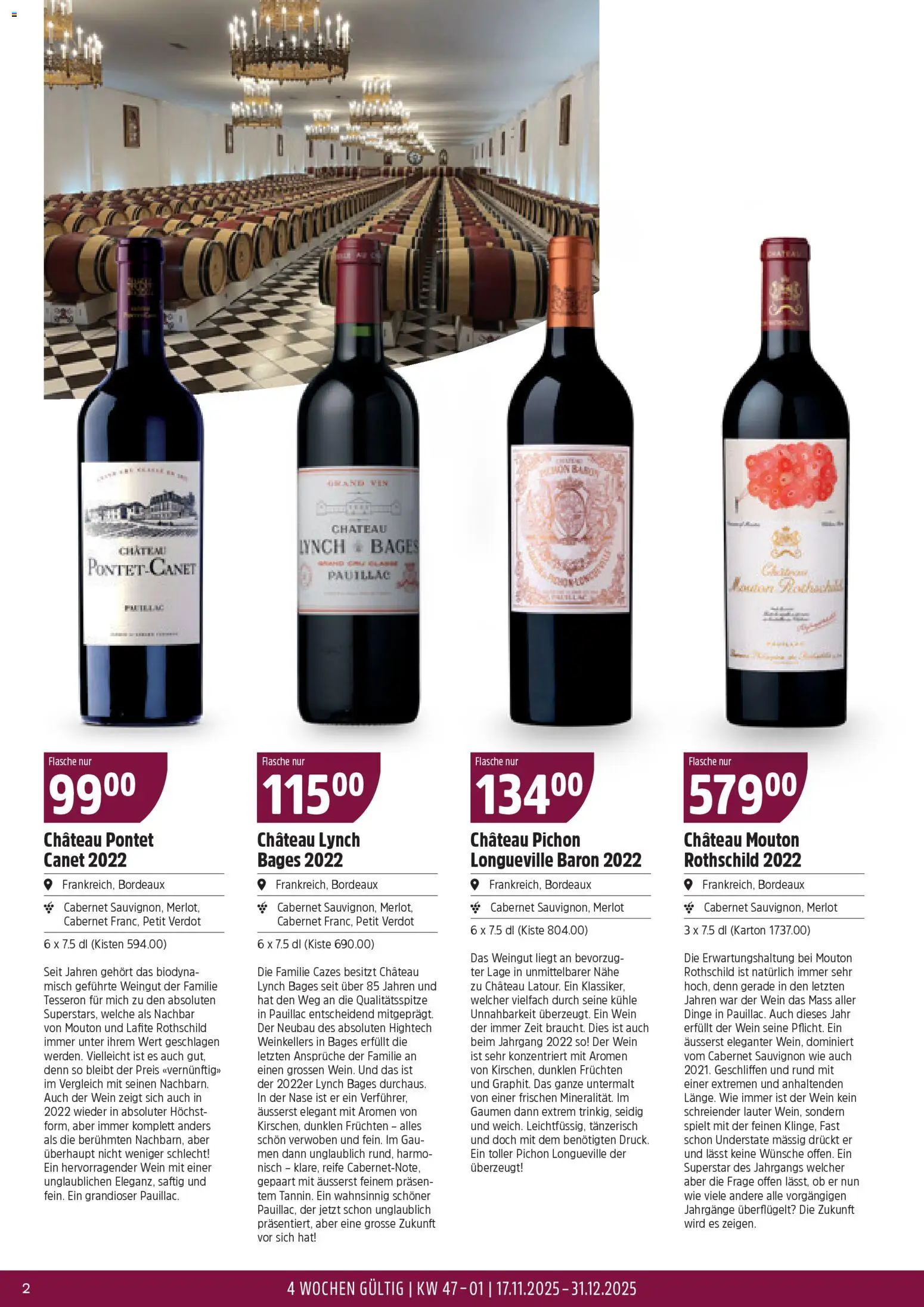 TopCC Aktionen Bordeaux – gültig ab 17.11.2025 | Seite: 2 | Produkte: Merlot, Wein, Misch