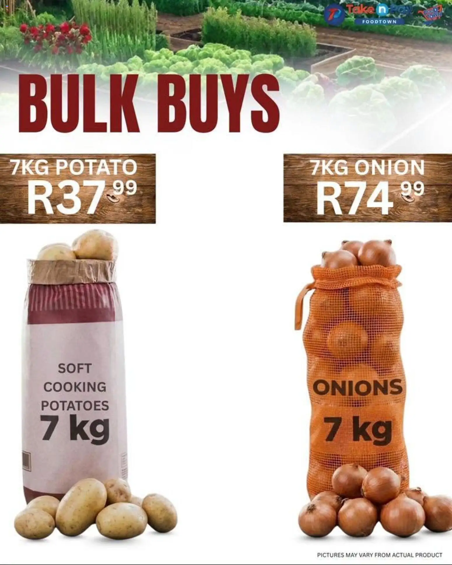 New Take n Pay catalogue – valid from 21.04.2026 | Page: 15 | Products: Potatoes, Onions