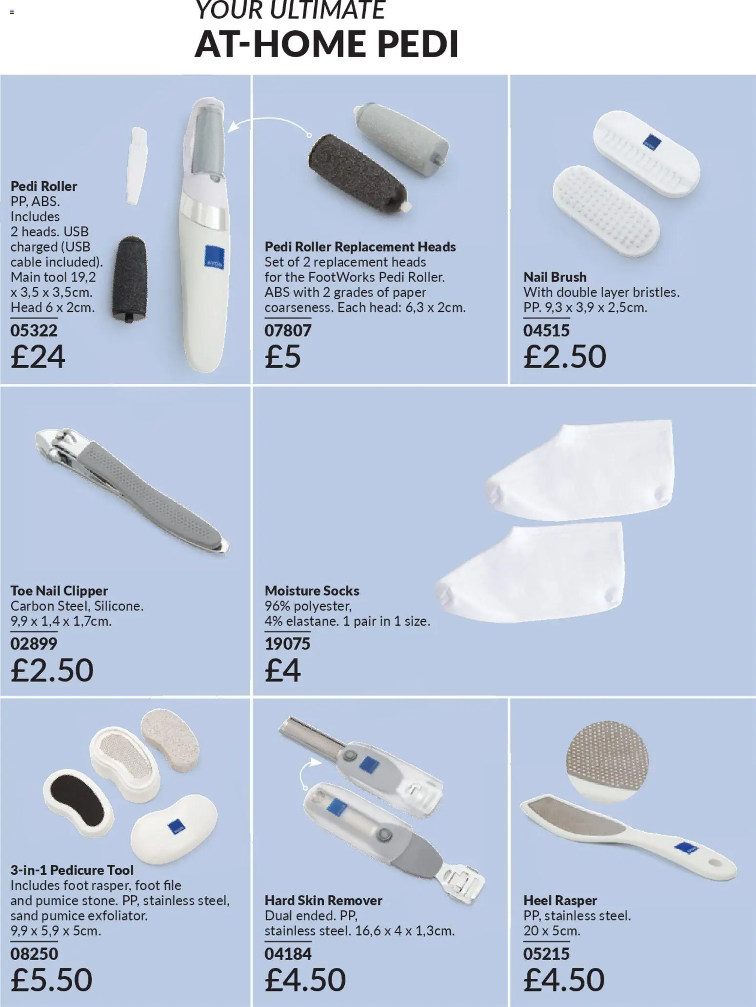 {H1} | Page: 197 | Products: Brush, Socks, Cable, USB