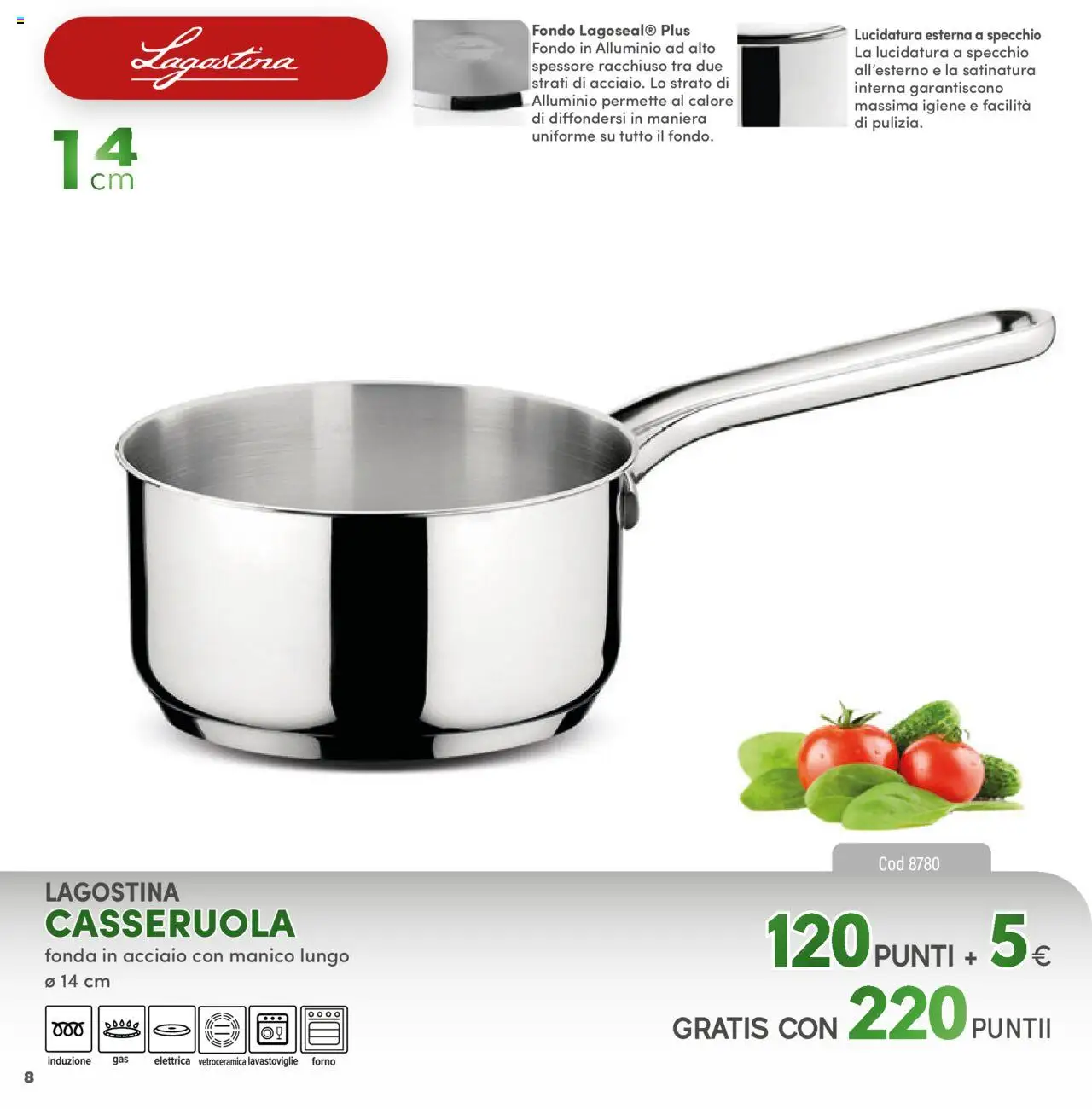 Volantino PIM Supermercati del 12.04.2025 | Pagina: 8 | Prodotti: Lavastoviglie, Casseruola, Alluminio, Specchio