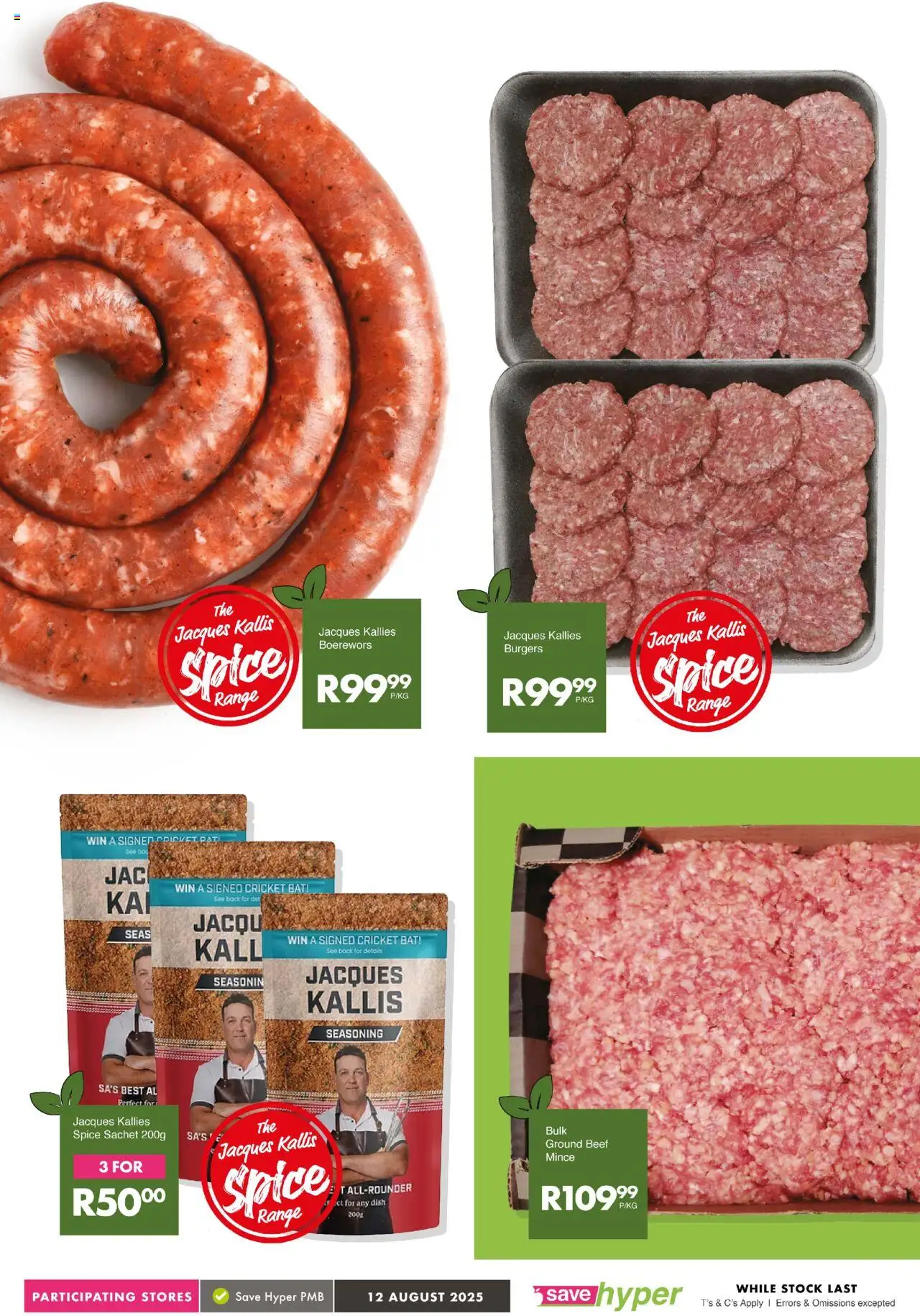 Save Market Day │ valid from 12.08.2025 | Page: 9 | Products: Beef, Burgers, Seasoning, Stock