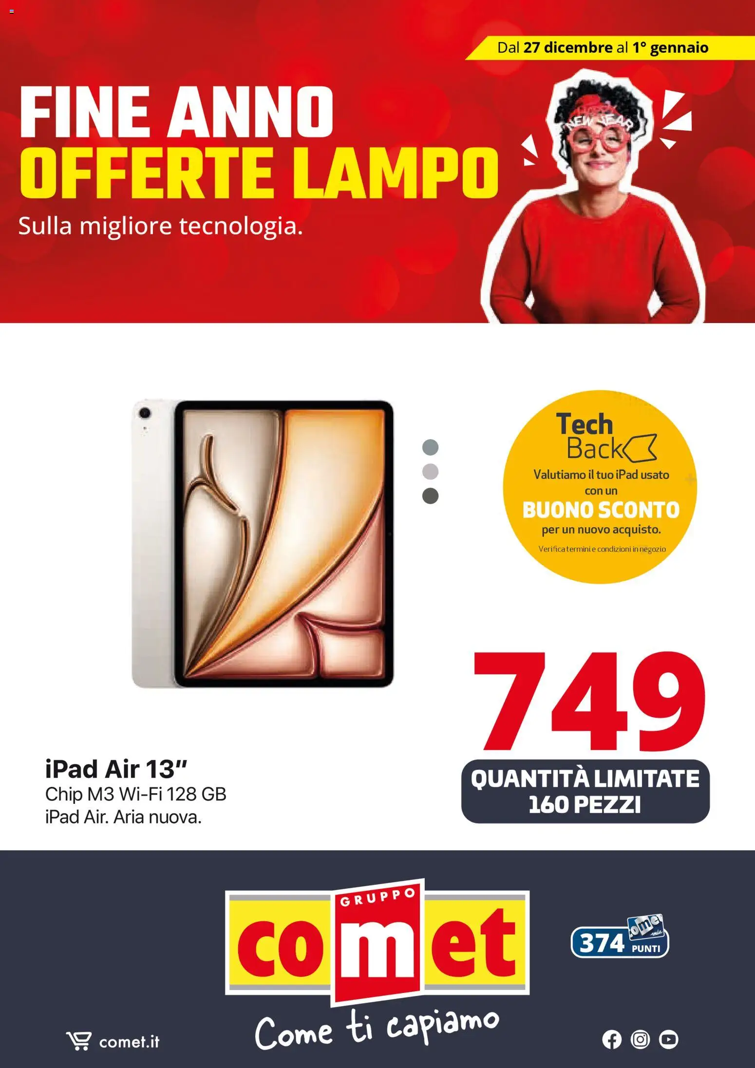 Volantino Comet del 27.12.2025 | Pagina: 14 | Prodotti: Ipad