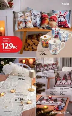 Náhled letáku NKD leták od 30.10.2025 | Strana: 19 | Produkty: Povlak na polštář, Prostírání, Ubrus, Běhoun