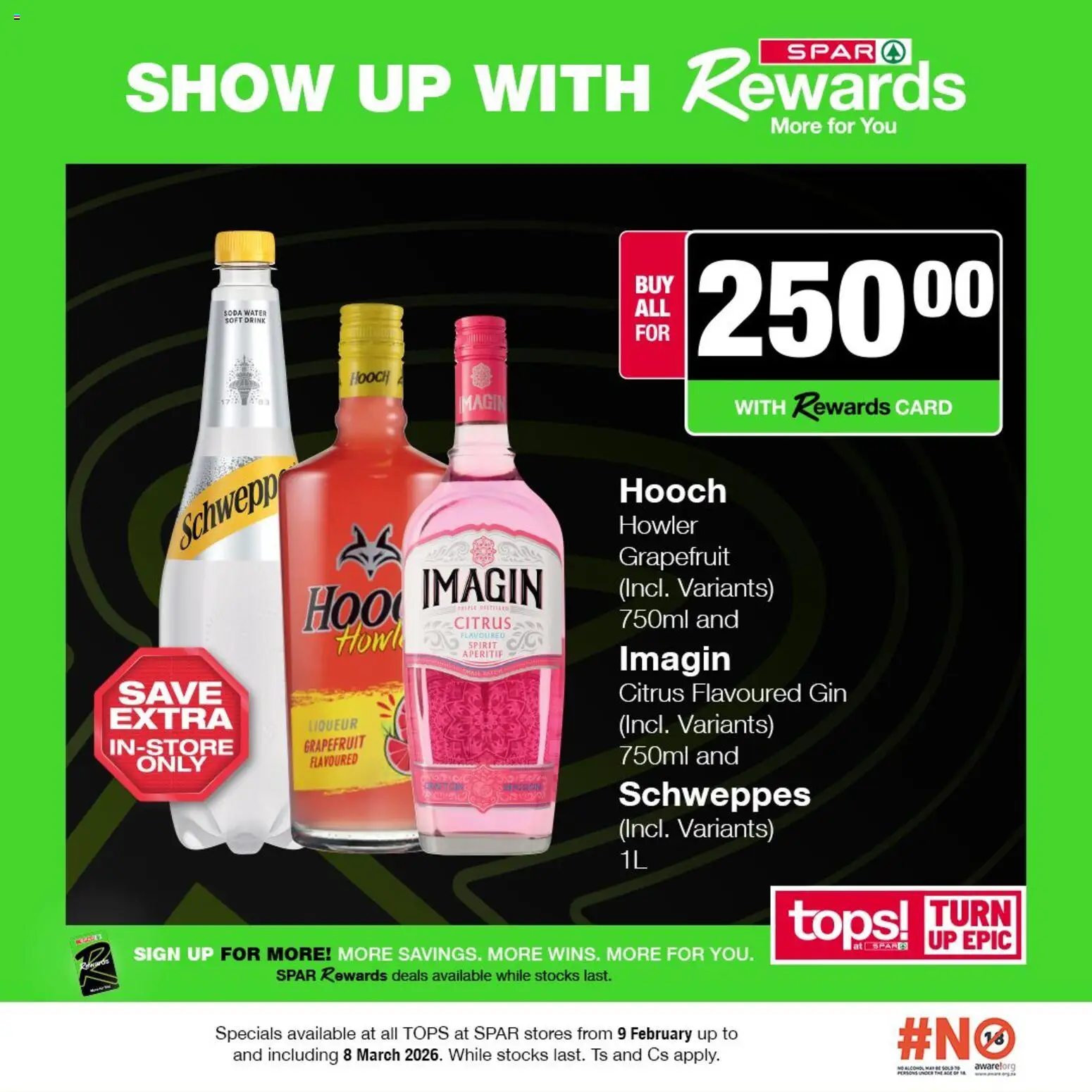 New Tops at Spar catalogue – valid from 09.02.2026 | Page: 12 | Products: Gin, Grapefruit, Water