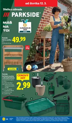 Lidl leták platný od 12.03.2026 | Strana: 28 | Produkty: Stôl, Parkside