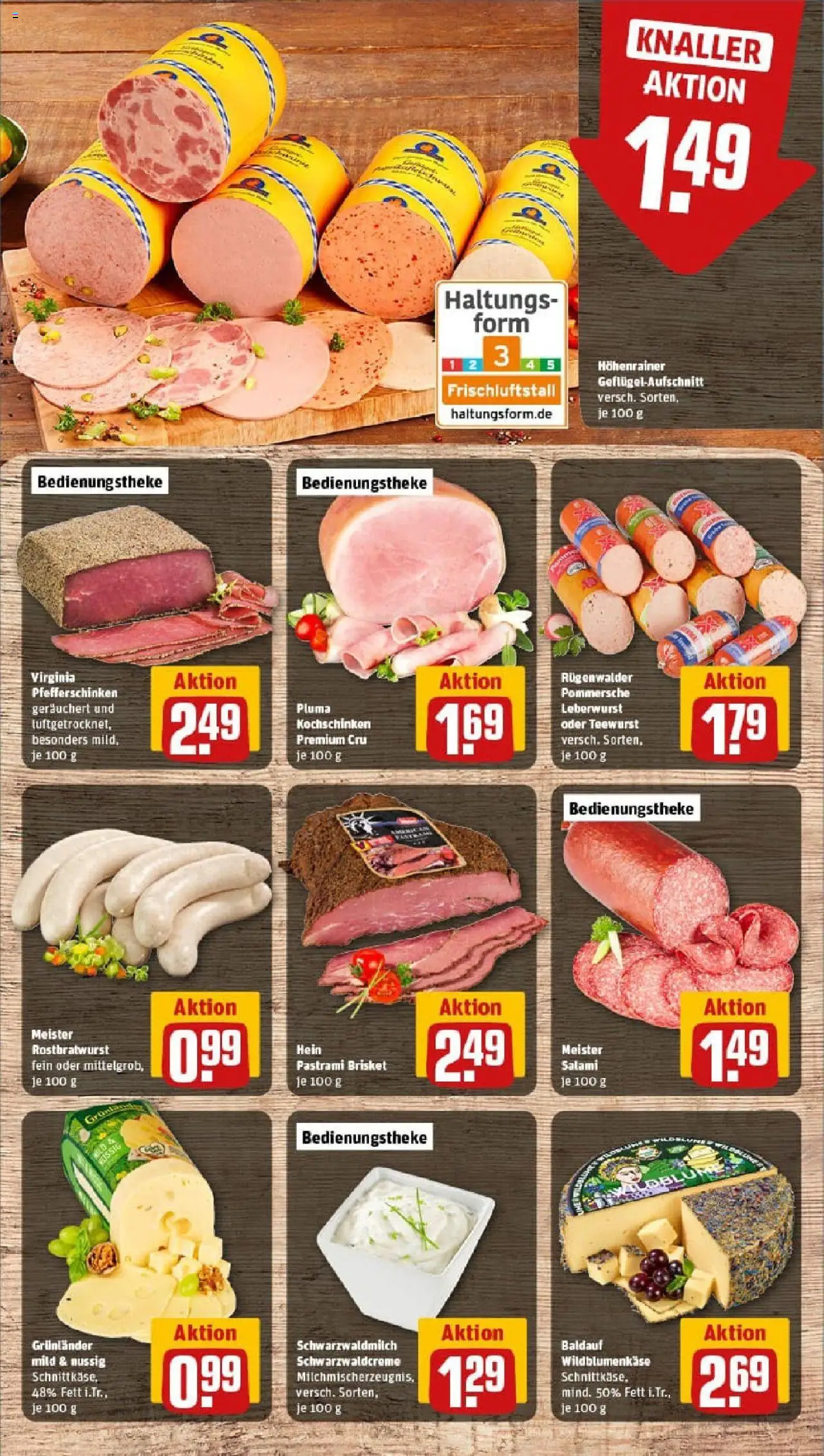 Rewe prospekt Herbertingen	 - gültig ab dem 06.07.2025 | Seite: 9 | Produkte: Grunlander, Salami