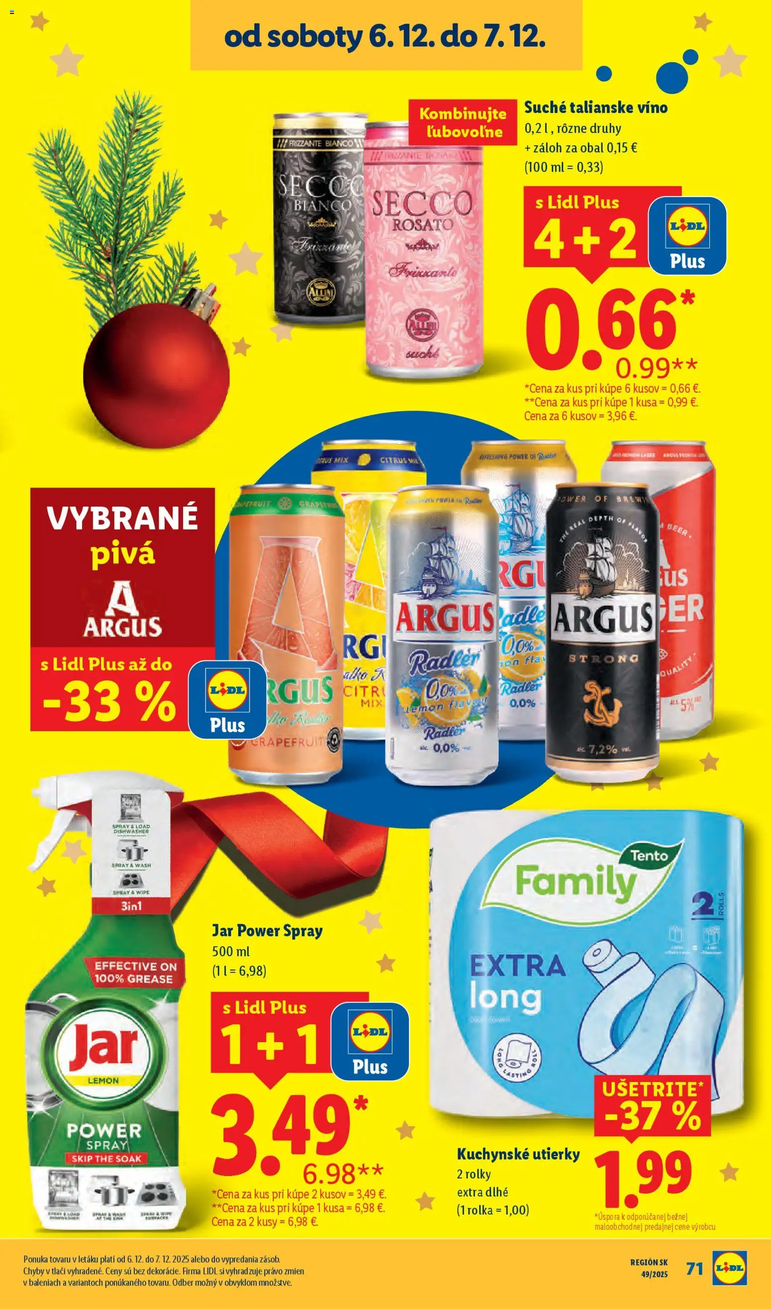Nové Lidl akcie – leták je platný od 01.12.2025 | Strana: 97 | Produkty: Víno, Radler, Jar