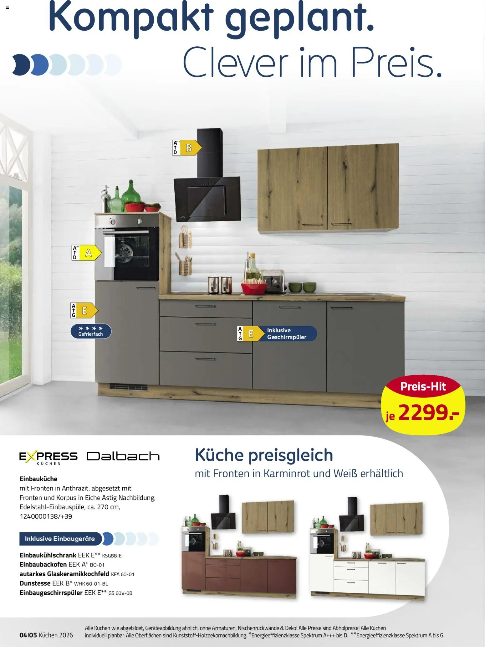 Roller Deine Küche 2026 – gültig ab 19.03.2026 | Seite: 4 | Produkte: Geschirrspüler, Einbauküche, Küche, Kuchen