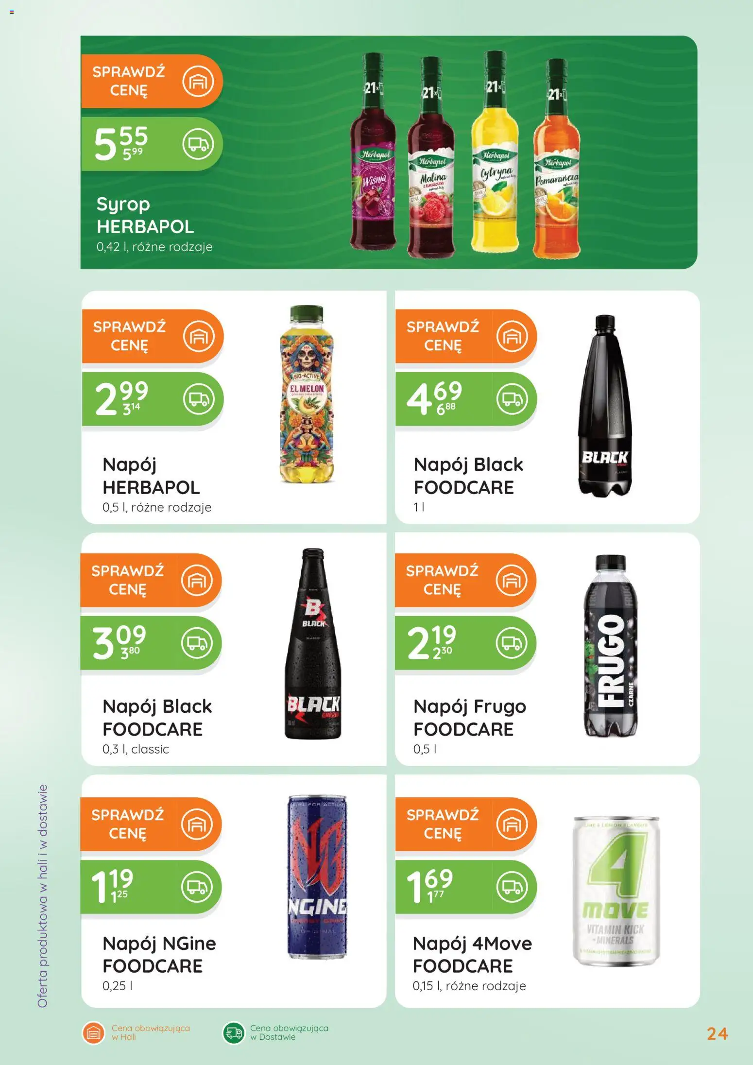 Eurocash gazetka - Oferta Handlowa od 06.04.2026 | Strona: 24 | Produkty: Cytryna, Syrop, Melon, Malina