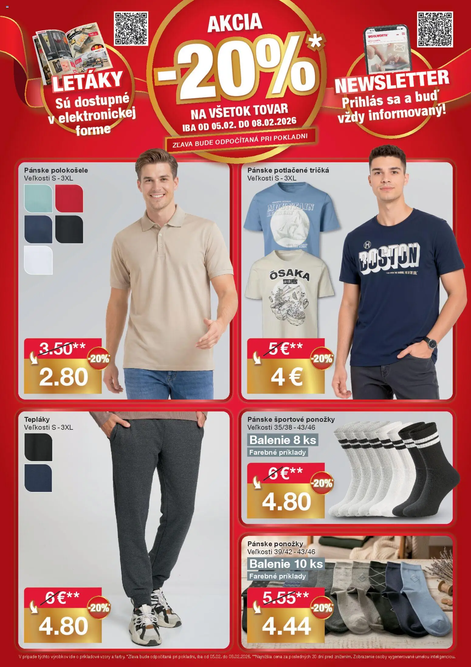 Nové Woolworth akcie – leták je platný od 01.02.2026 | Strana: 4 | Produkty: Ponožky