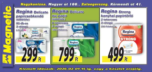 Magnetic - Óriásplakátok - amely érvényes a következő dátumtól: 01.02.2026 | Oldal: 2 | Termékek: Papírtörlő, Papírzsebkendő, WC, Wc papir