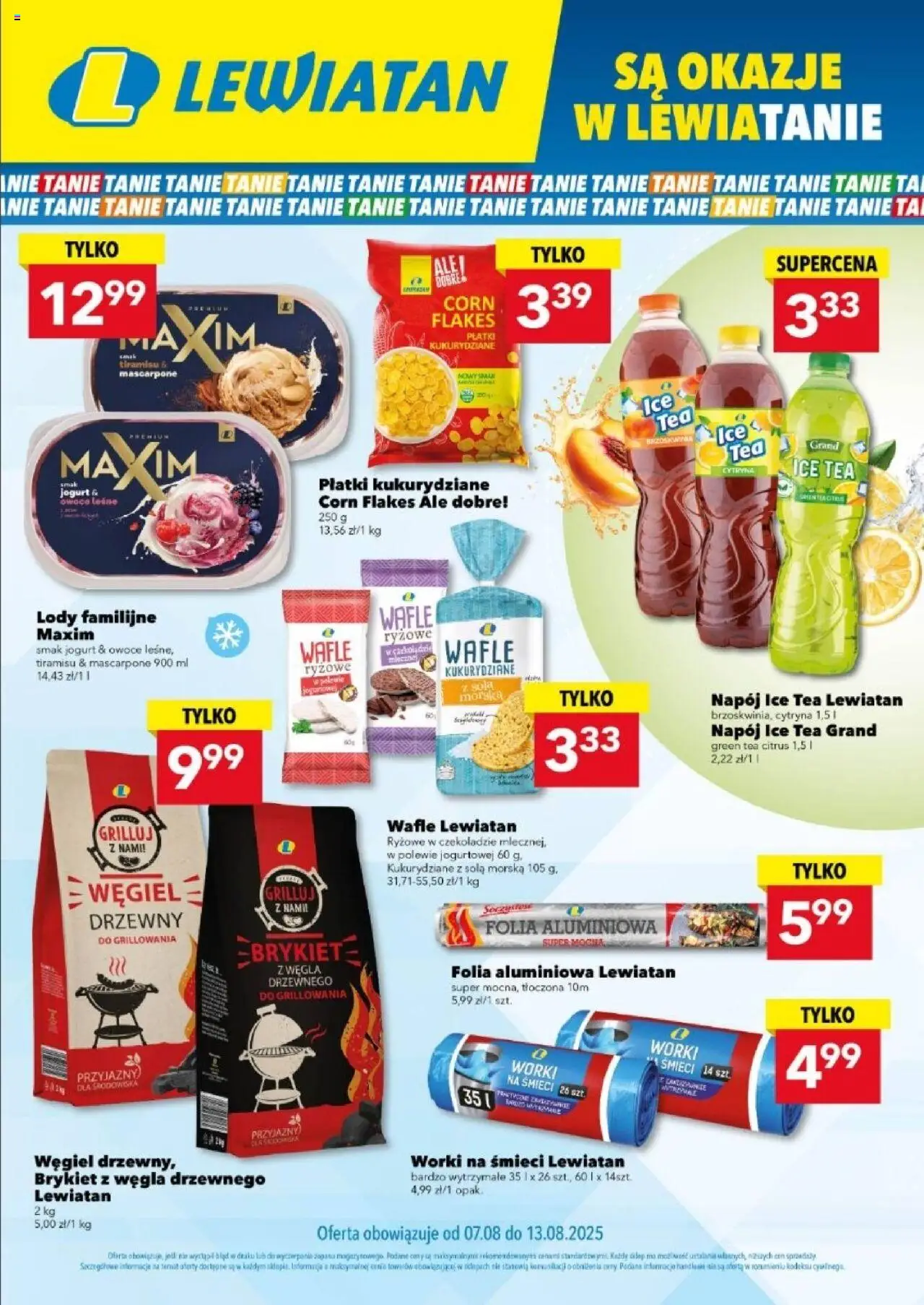 Lewiatan gazetka - Są okazje w Lewiatanie od 07.08.2025 | Strona: 1 | Produkty: Cytryna, Ice Tea, Tiramisu, Lody