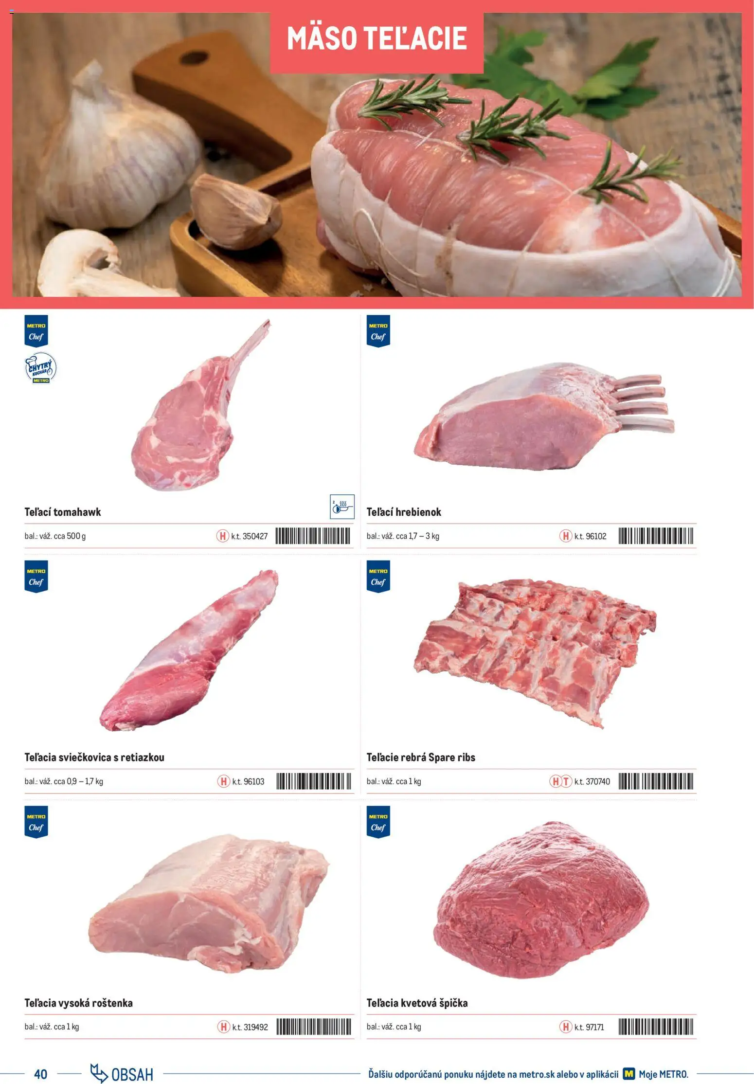 Nové Metro akcie – leták je platný od 01.01.2025 | Strana: 40