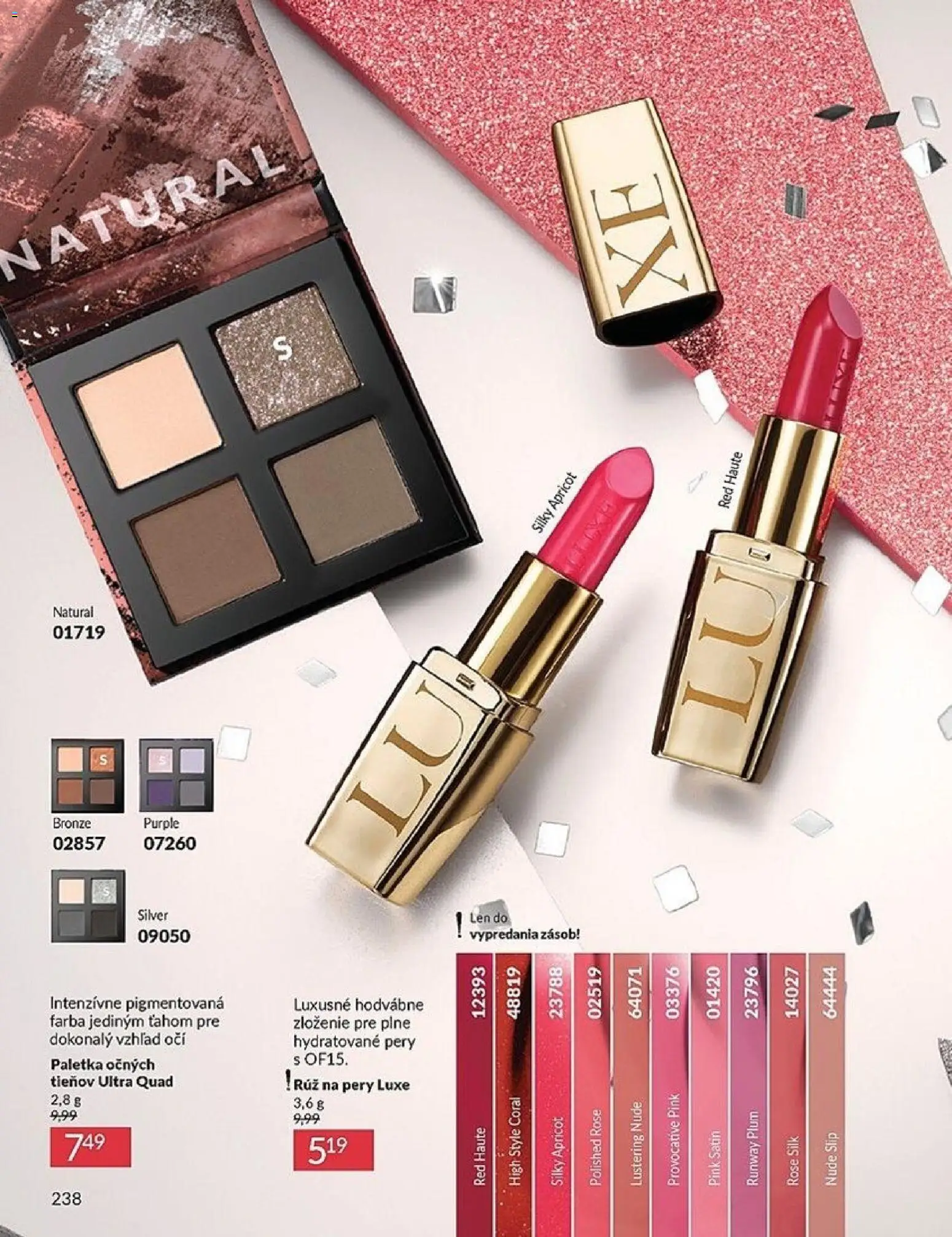 Nové Avon akcie – leták je platný od 01.12.2025 | Strana: 238 | Produkty: Rúž na pery