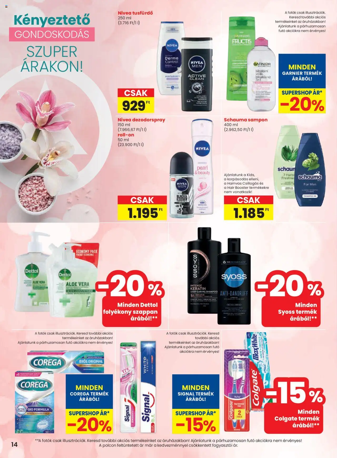 Spar akciós ujság - amely érvényes a következő dátumtól: 02.10.2025 | Oldal: 14 | Termékek: Folyékony szappan, Aloe vera, Szappan, Tusfürdő