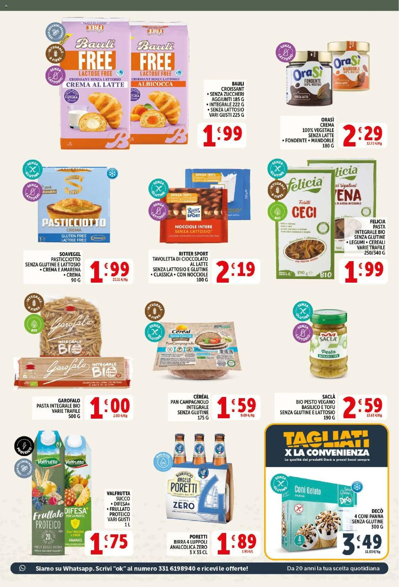 Volantino Decò del 09.04.2026 | Pagina: 11 | Prodotti: Crema, Succo, Pesto, Croissant