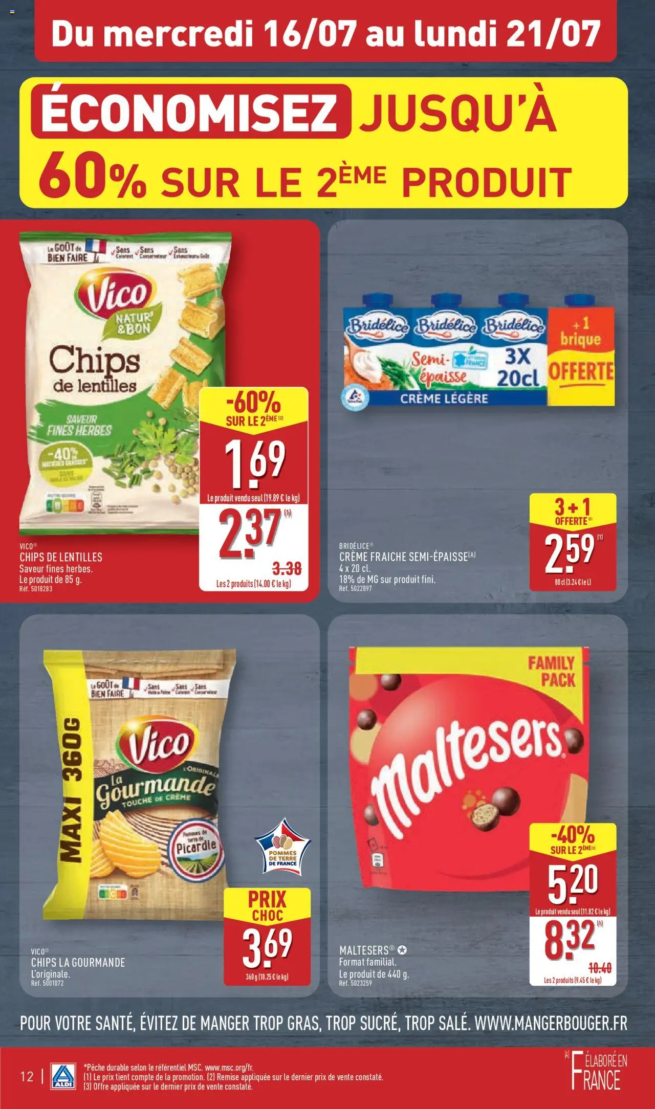  | Page: 13 | Produits: Pommes, Crème fraiche, Chips, Crème