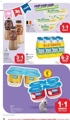 Carrefour market folder week 42 - Voorbeeld van een folder van Carrefour market, geldig van 15.10.2025 | Pagina: 12 | Producten: Halfvolle Melk, Aardbei, Melk, Yoghurt