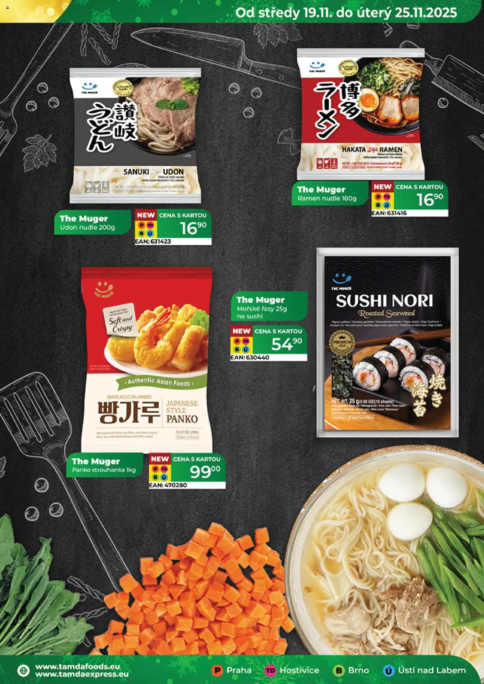 Tamda Foods leták od 26.11.2025 | Strana: 45 | Produkty: Mořské řasy, Sushi, Panko strouhanka, Nudle