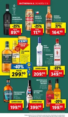 Lidl leták od 14.08.2025 | Strana: 18 | Produkty: Víno, London dry gin, Božkov, Beefeater