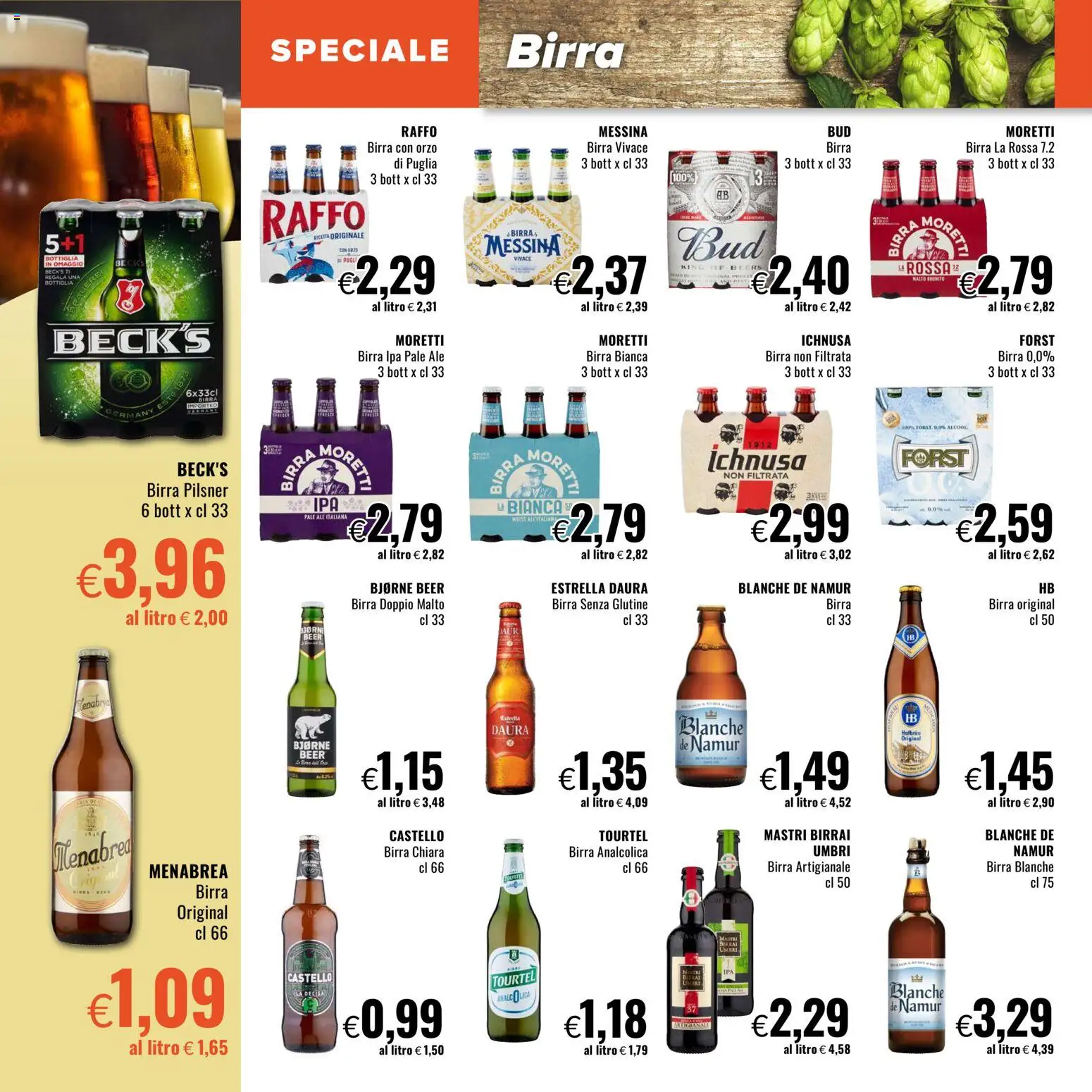 Volantino Famila del 22.01.2026 | Pagina: 16 | Prodotti: Birra, Bottiglia