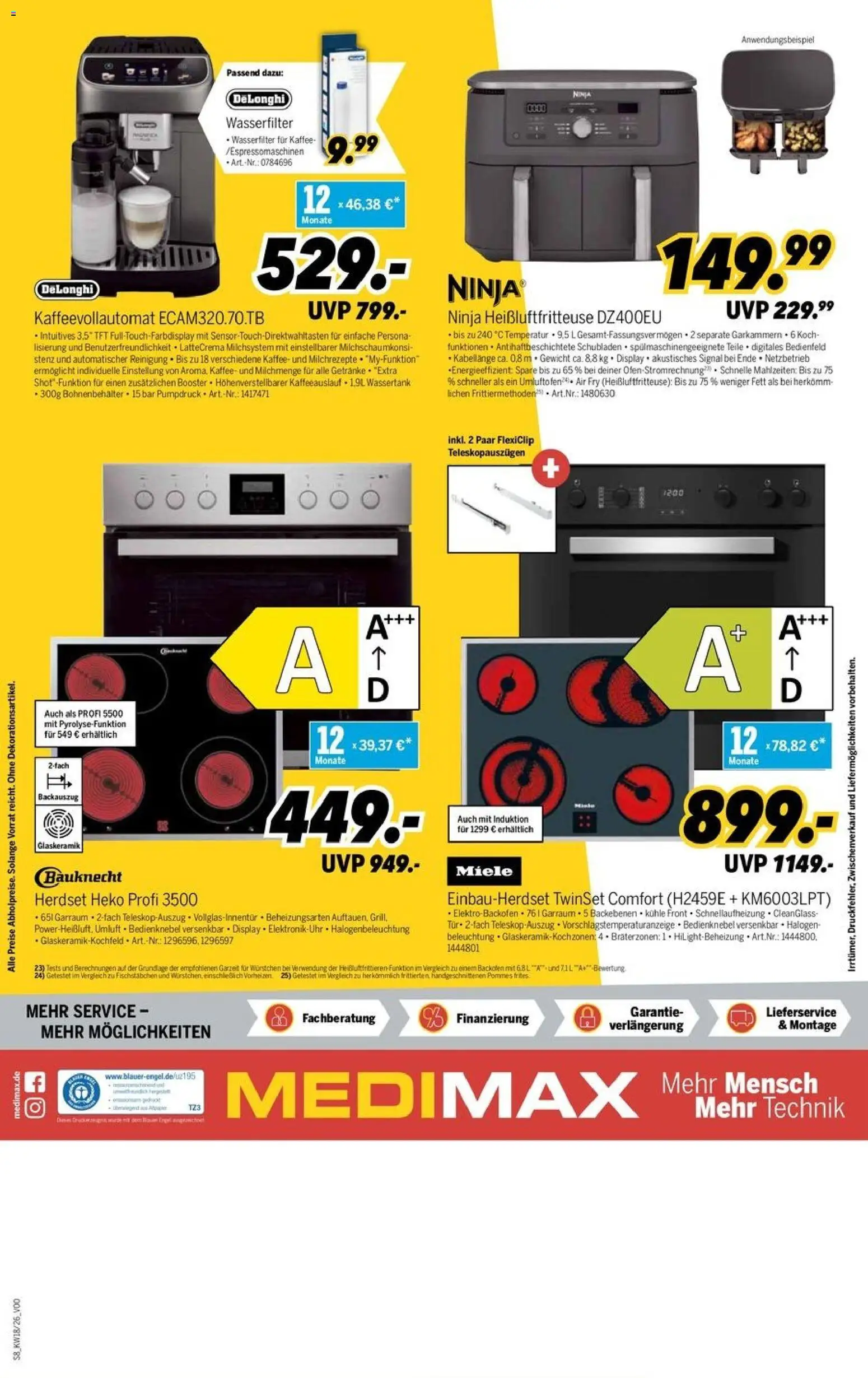 Medimax Prospekt 	 – gültig ab 24.04.2026 | Seite: 8 | Produkte: Miele, Pommes, Pommes frites, Fischstabchen