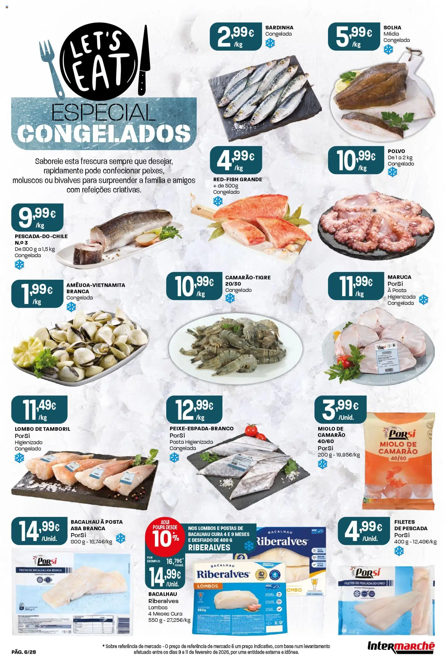 Intermarché Folheto Contact │ válido de 19.03.2026 | Página: 6 | Produtos: Cabo, Bacalhau, Camarão, Tamboril