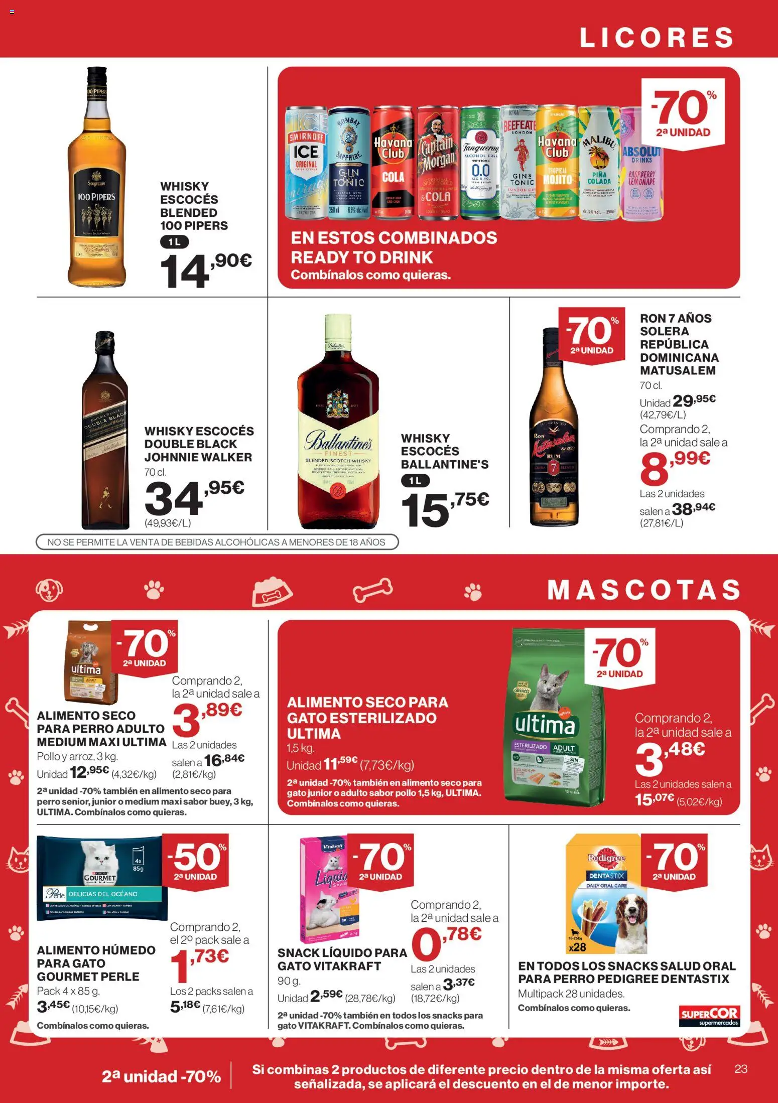 Supercor Canarias │ válido desde el 25.03.2026 | Página: 23 | Productos: Pescado, Piña, Whisky, Ρούτερ