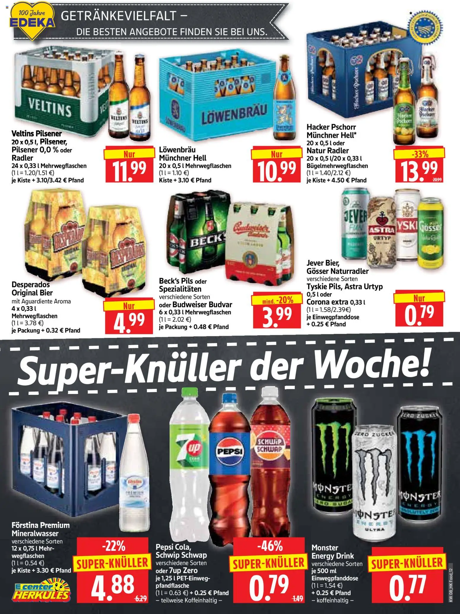 HERKULES Prospekt 	 – gültig ab 16.02.2026 | Seite: 12 | Produkte: Pils, Desperados, Pepsi, Veltins