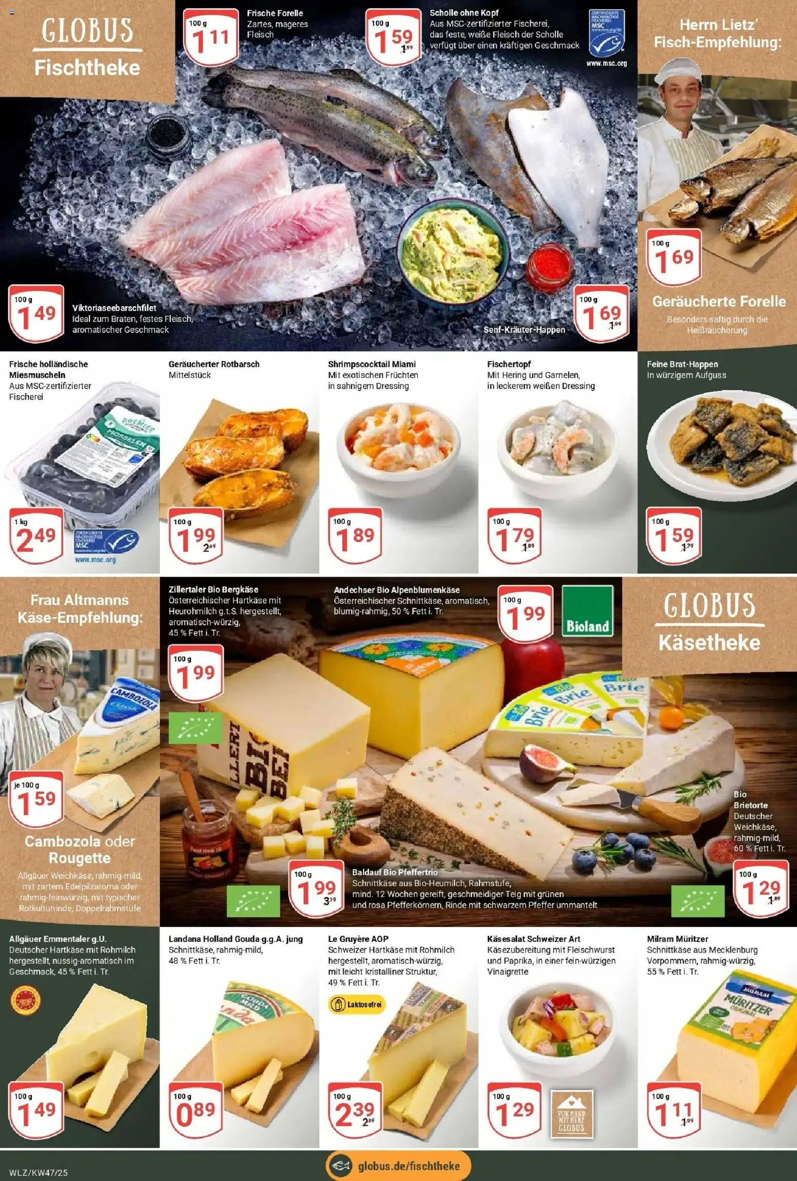 Globus prospekt Weischlitz	 – gültig ab 17.11.2025 | Seite: 7 | Produkte: Gouda, Dressing, Milram, Pfeffer