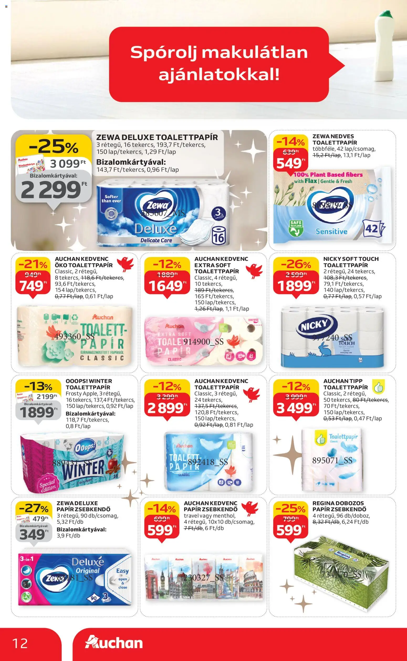 Auchan akciós ujság - amely érvényes a következő dátumtól: 24.12.2025 | Oldal: 12