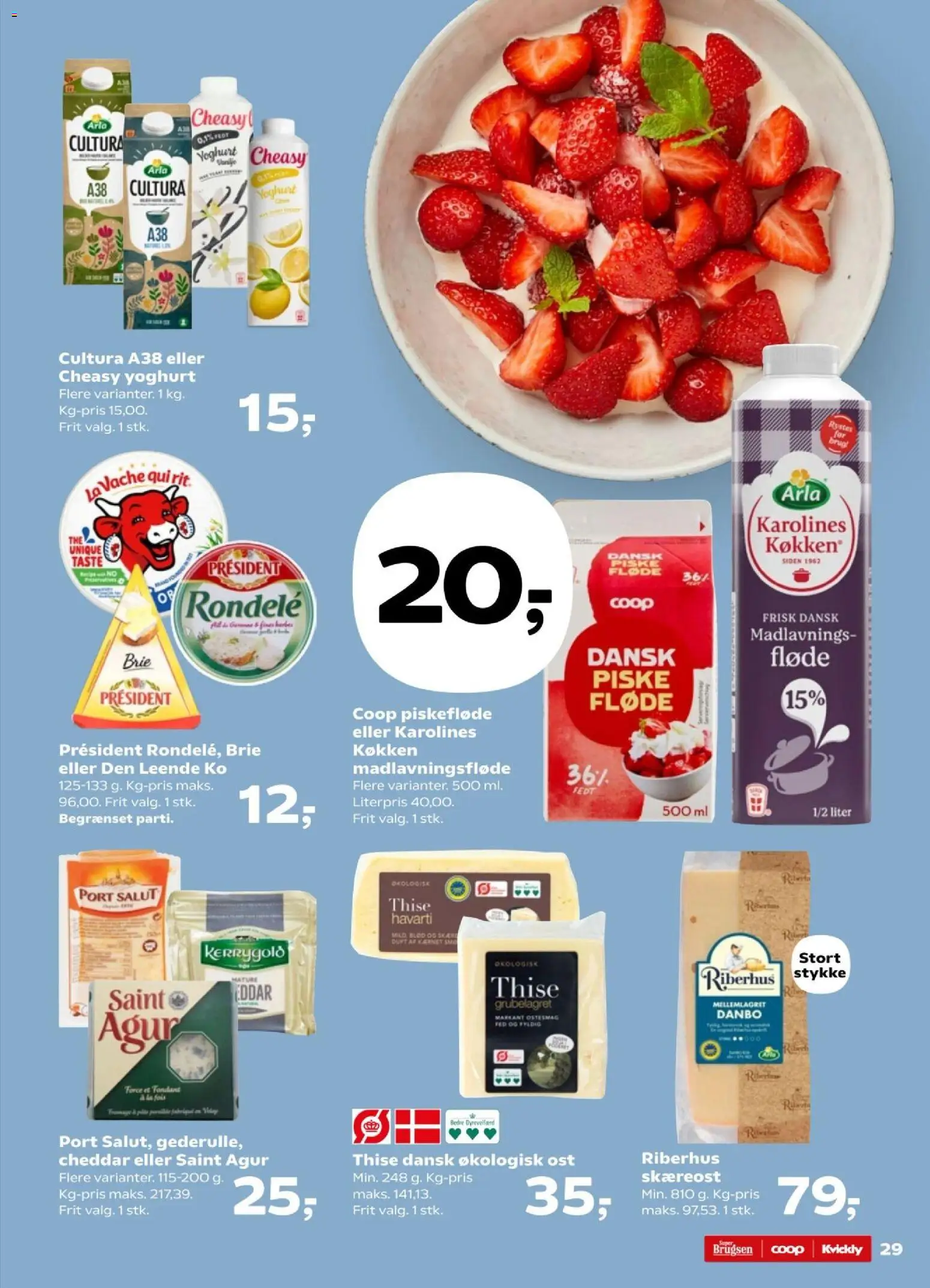 Kvickly tilbudsavis – gyldig fra 27.02.2026 | Side: 31 | Produkter: Ost, Yoghurt, Cheddar, Fløde