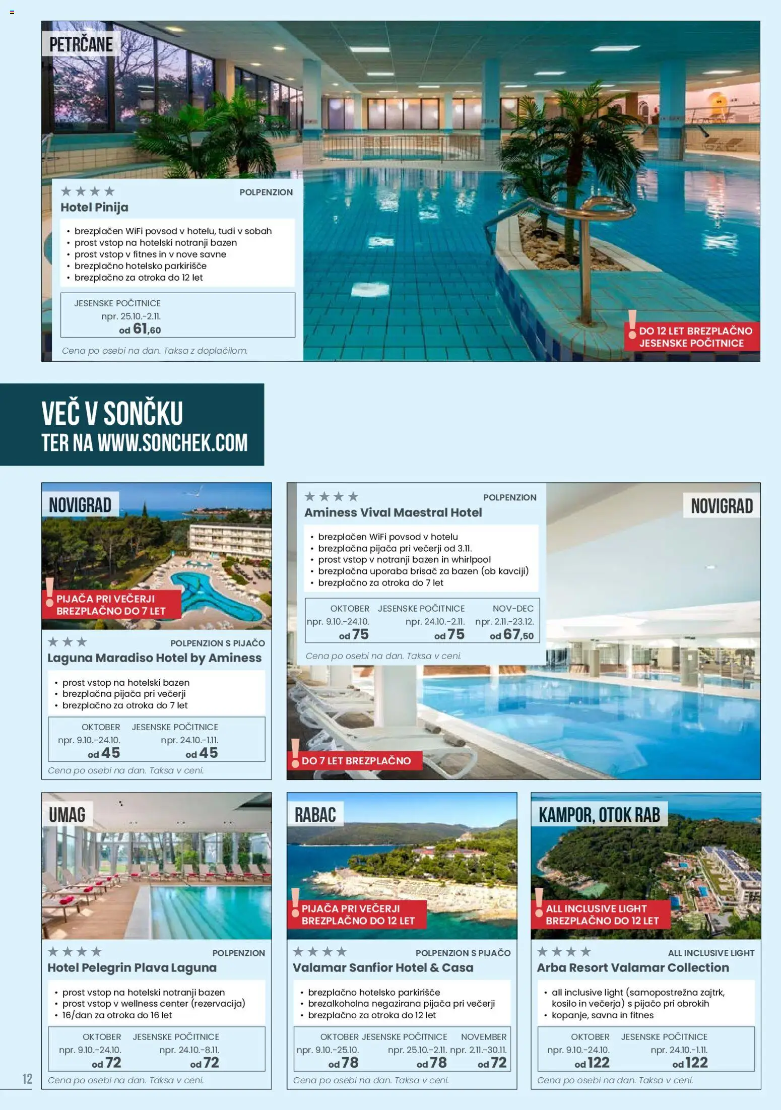 Novi Sonček katalog ponudbe – veljaven od 02.10.2025 | Stran: 12 | Izdelki: Bazen