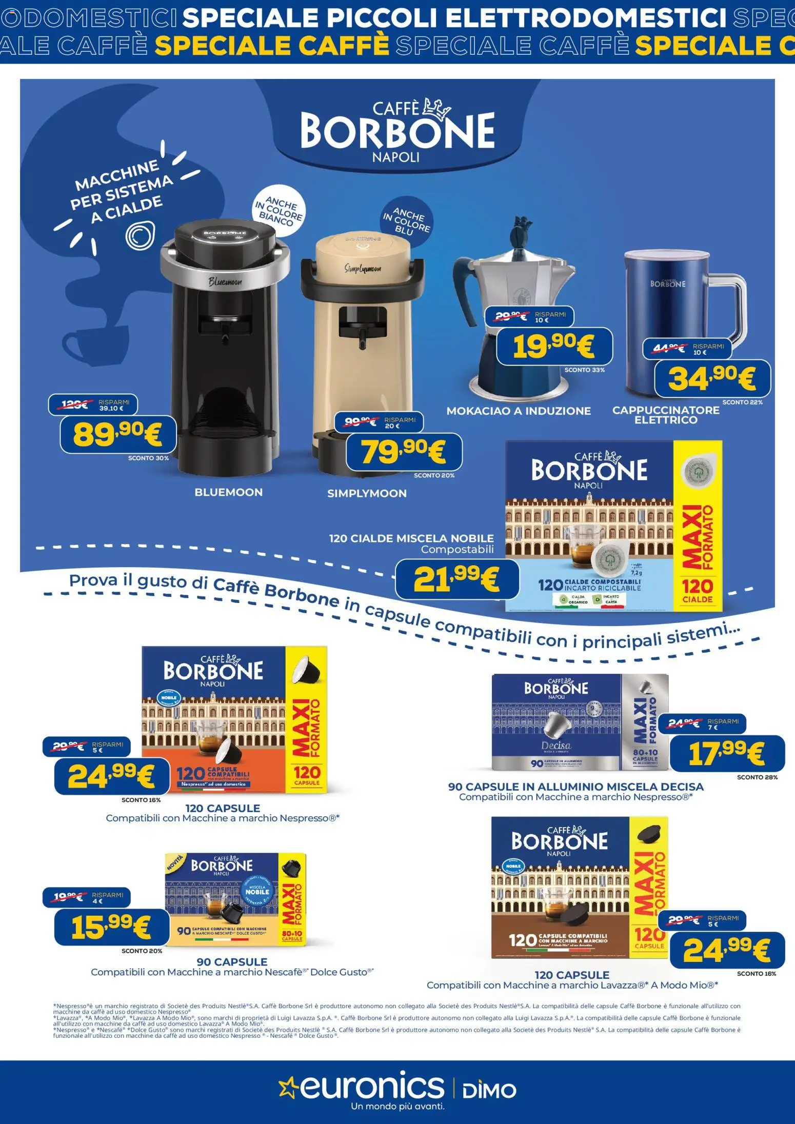 Volantino Euronics del 09.03.2026 | Pagina: 6 | Prodotti: Caffè, Alluminio, Lavazza