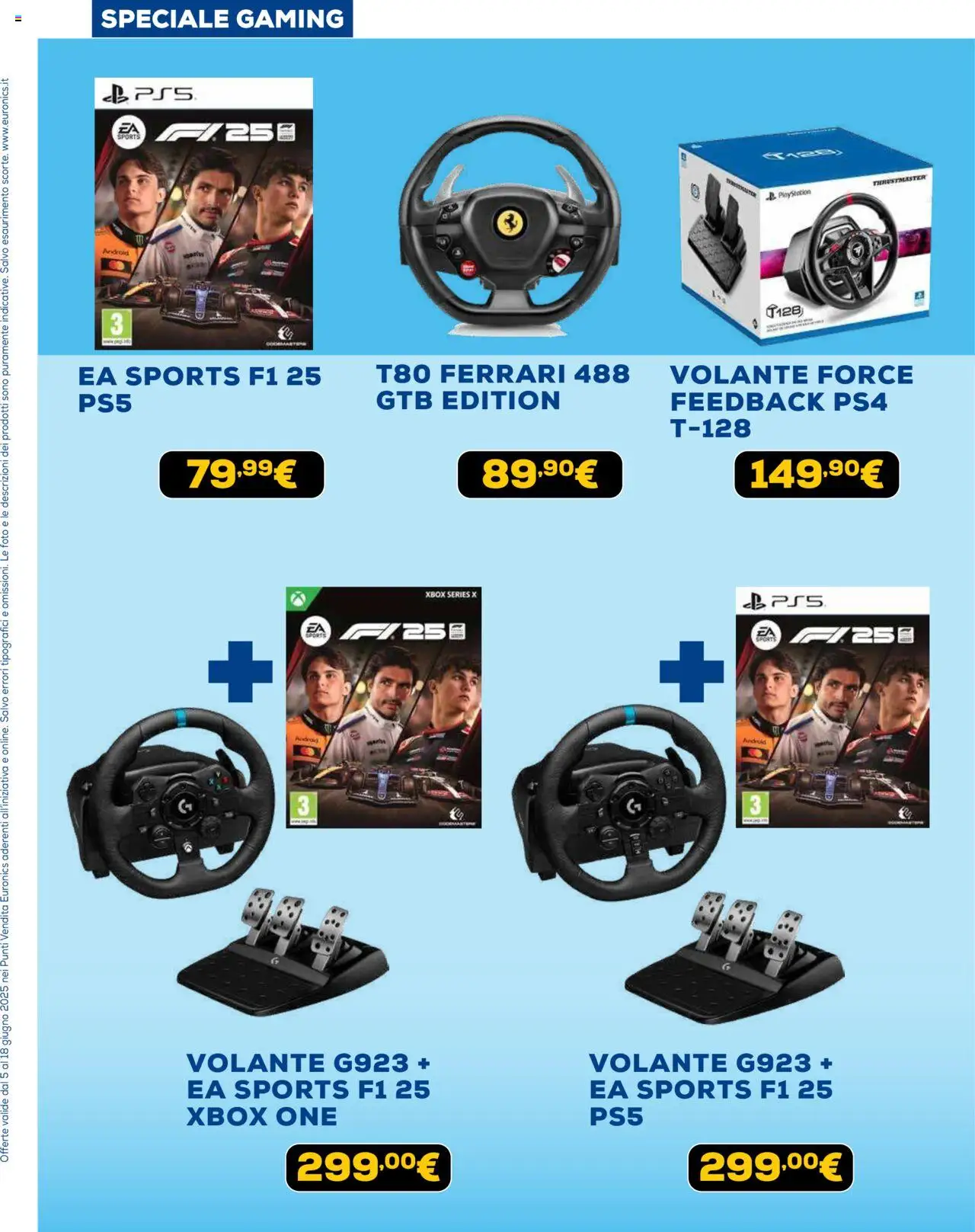 Volantino Euronics del 05.06.2025 | Pagina: 25 | Prodotti: Playstation, Xbox