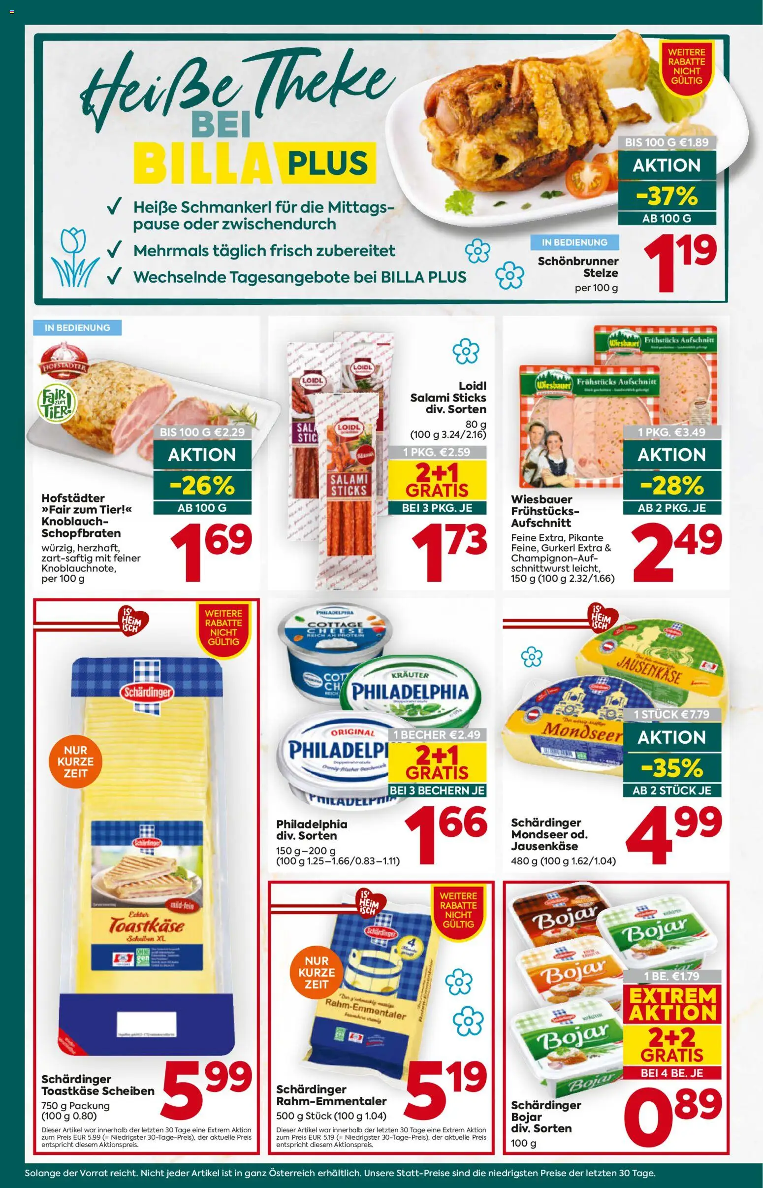 Billa Plus Flugblatt gültig ab 19.02.2026 | Seite: 8 | Produkte: Knoblauch, Salami