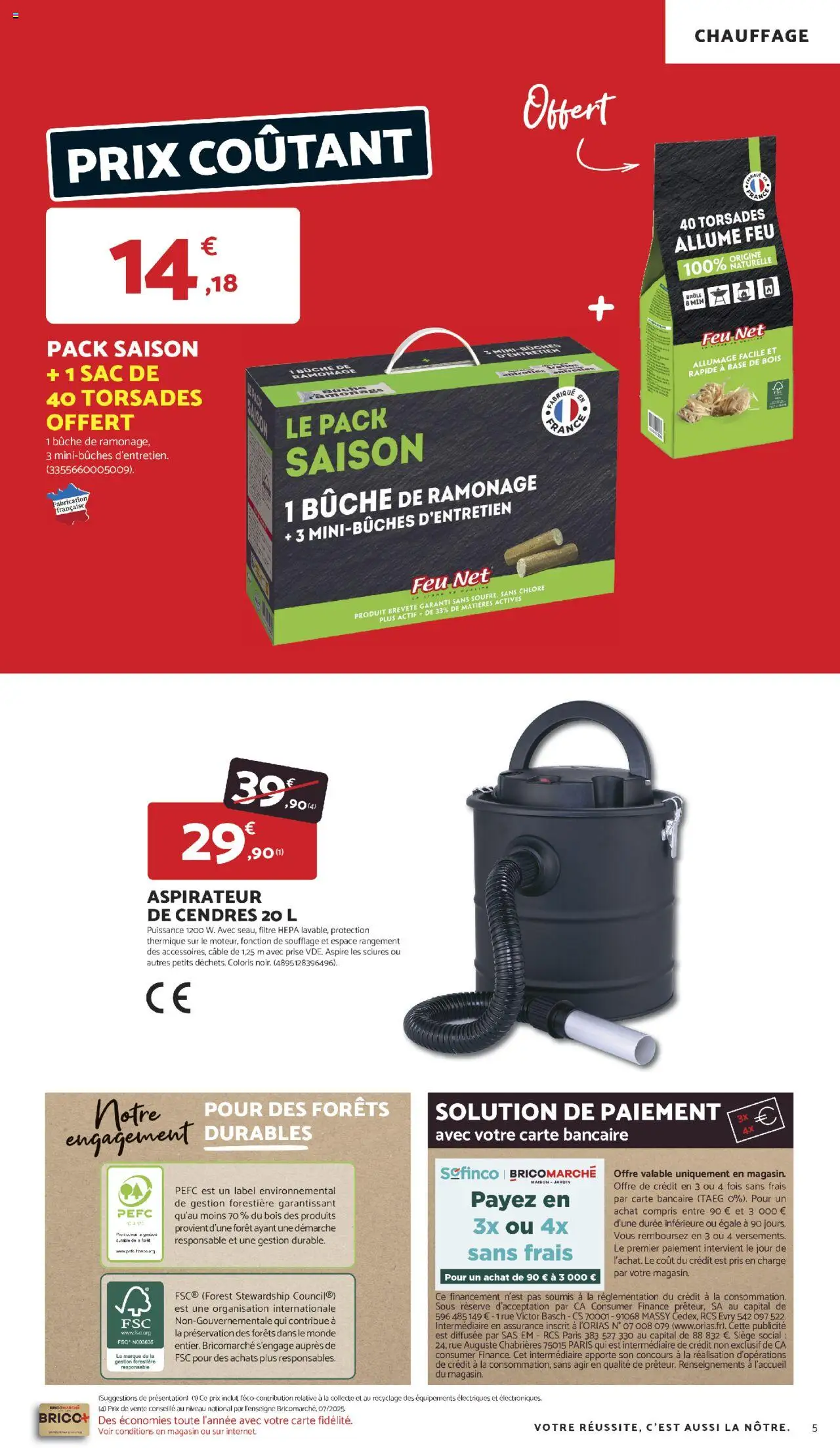  | Page: 5 | Produits: Allume feu, Aspirateur de cendres, Sac, Base