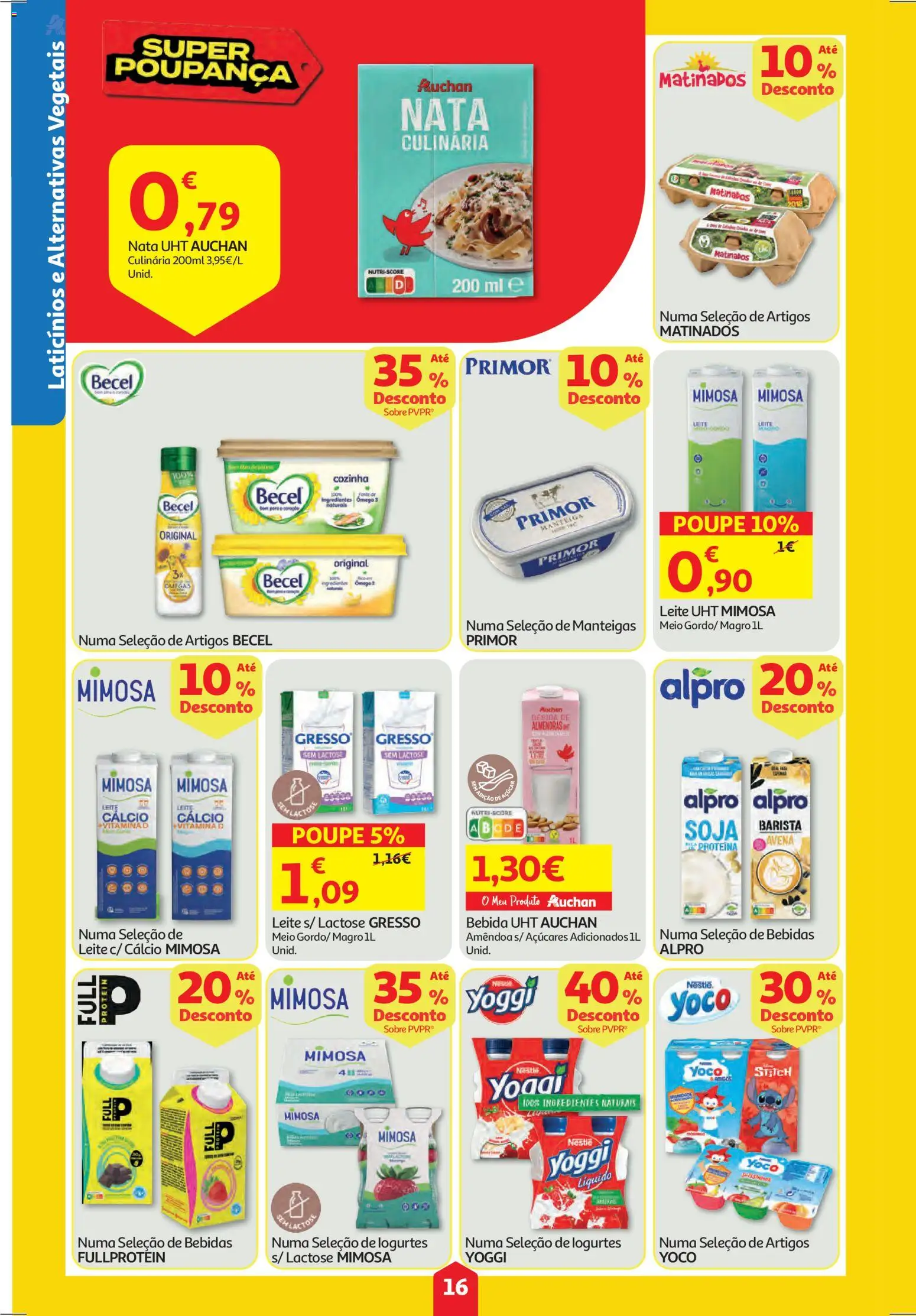 Auchan folheto │ válido de 29.01.2026 | Página: 16 | Produtos: Soja, Leite, Açúcar, Bebida