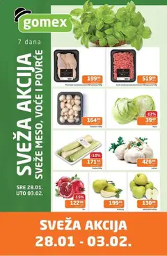Gomex sveža akcija - pregled Gomex kataloga - važi od 28.01.2026