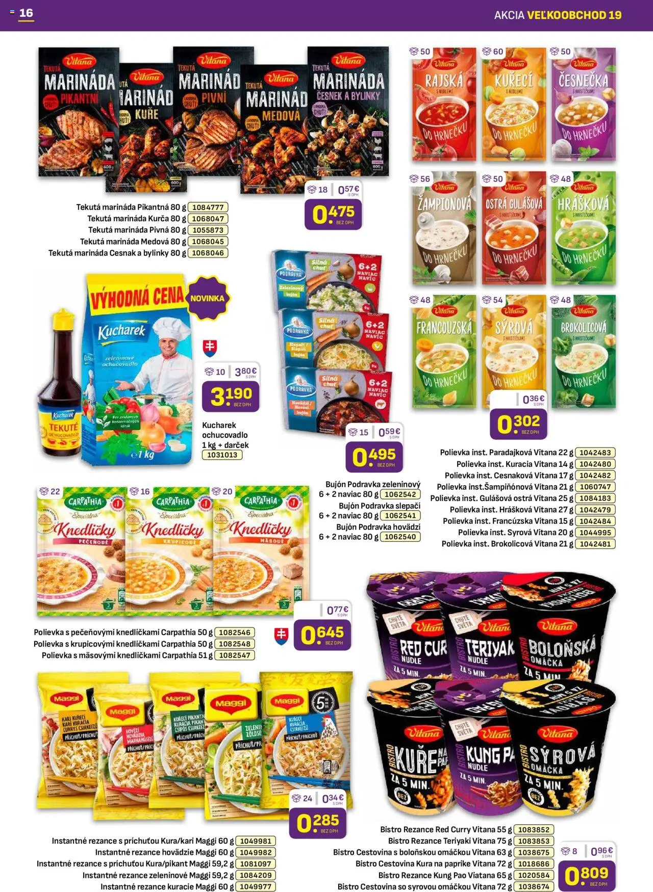 Nové Libex akcie – leták je platný od 22.09.2025 | Strana: 16 | Produkty: Bujón, Cesnak, Omáčka, Kurča