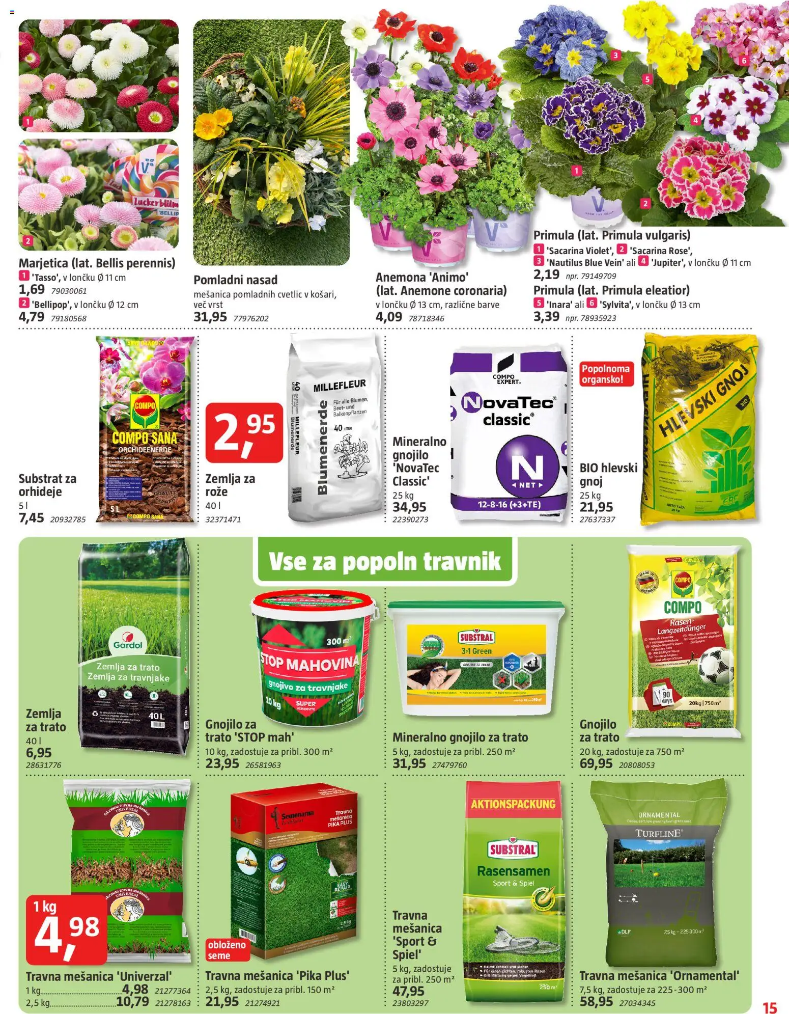 Novi Bauhaus katalog ponudbe – veljaven od 05.03.2026 | Stran: 15 | Izdelki: Žemlja, Teza