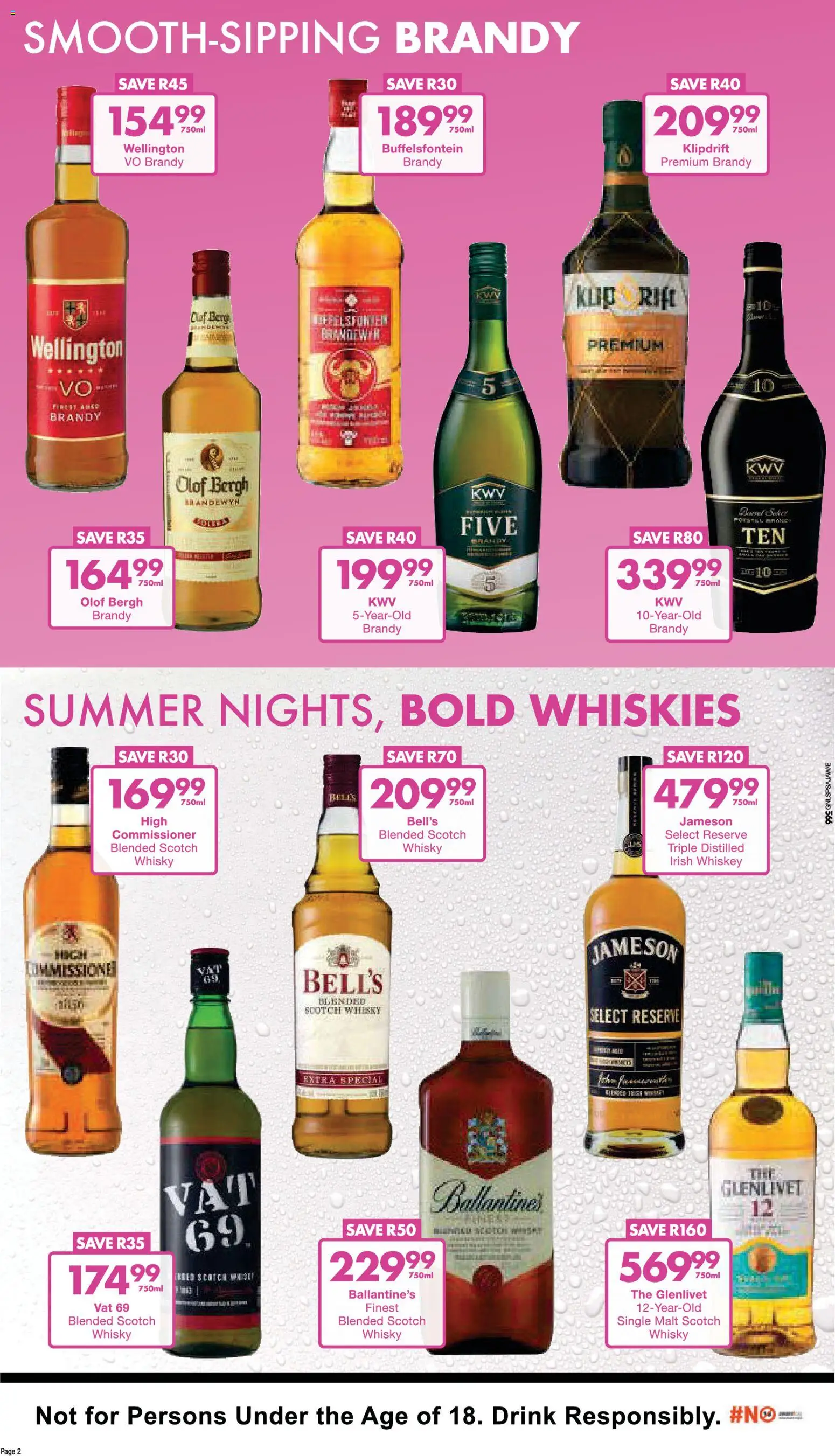 New President Hyper catalogue – valid from 24.11.2025 | Page: 2 | Products: Brandy, Whiskey