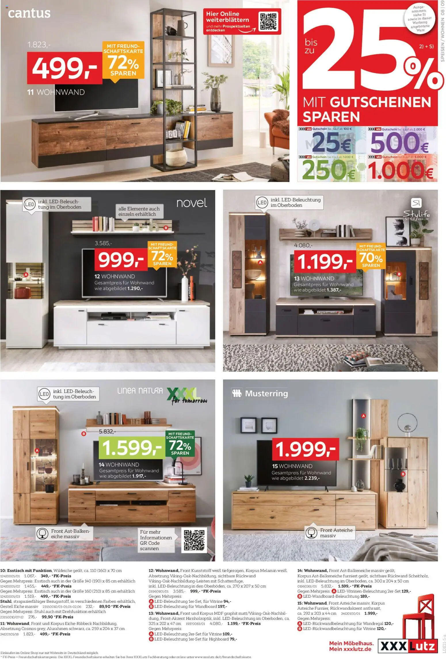 XXXL Lutz Prospekt 	 – gültig ab 26.10.2025 | Seite: 9 | Produkte: HIghboard, Wandregal, Wandboard, Esstisch