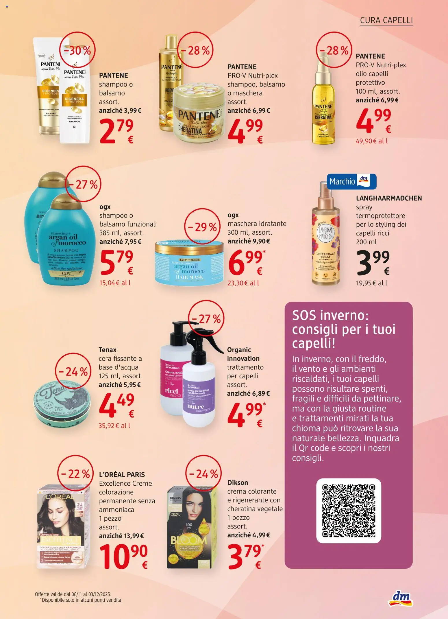 Volantino dm drogerie markt del 06.11.2025 | Pagina: 9 | Prodotti: Shampoo, Crema, Olio, Cocco