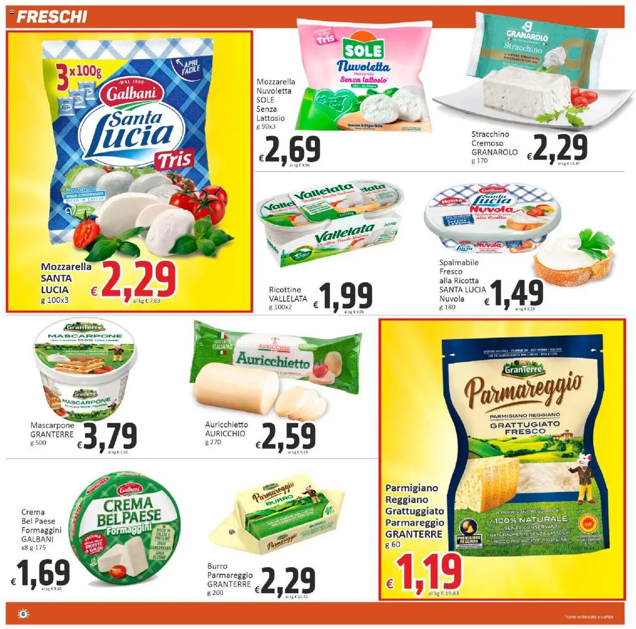 Volantino Paghi Poco del 29.08.2025 | Pagina: 6 | Prodotti: Crema, Stracchino, Scaffale, Mascarpone