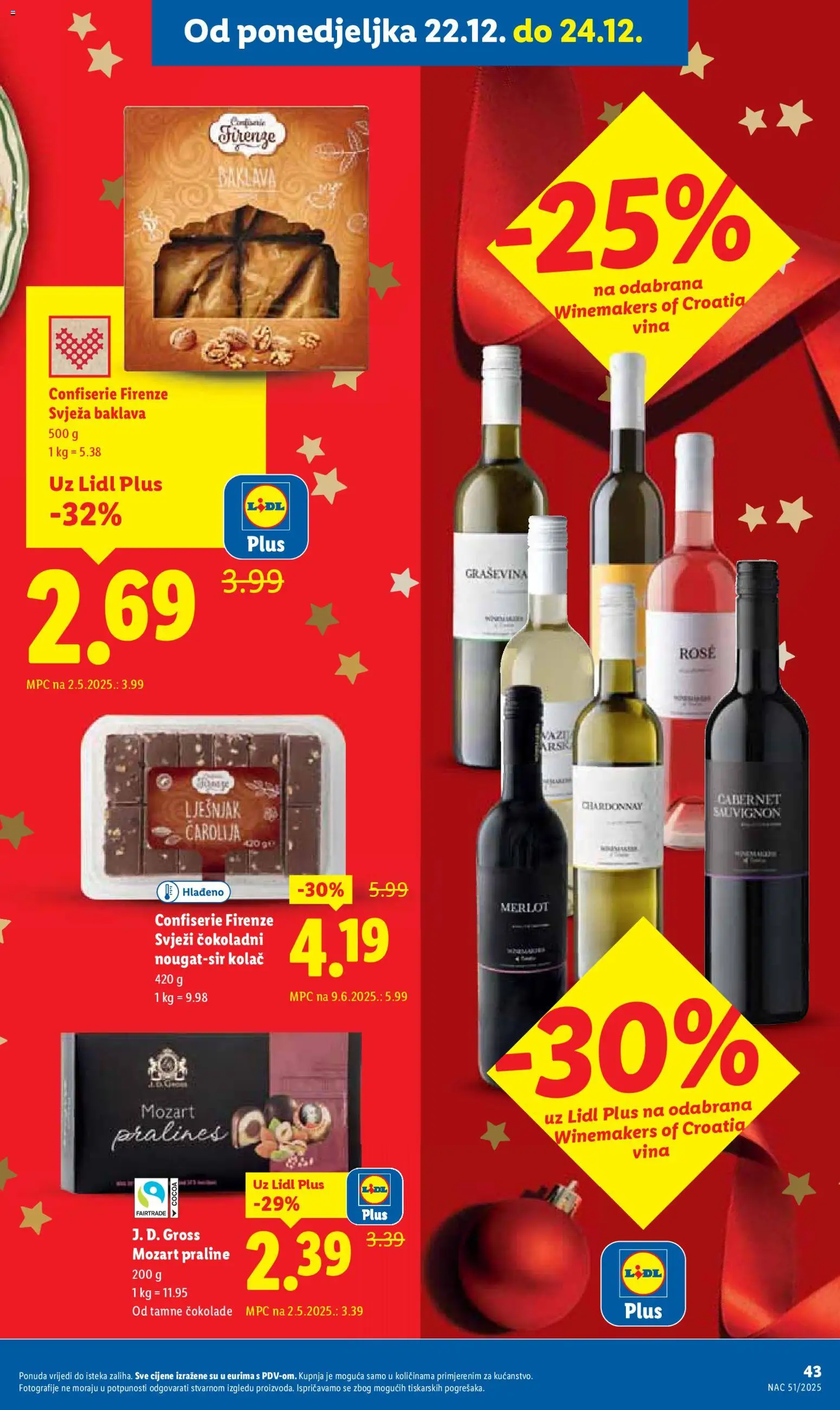 Lidl katalog | vrijedi od 18.12.2025 | Stranica: 43 | Proizvodi: Praline, Lješnjak